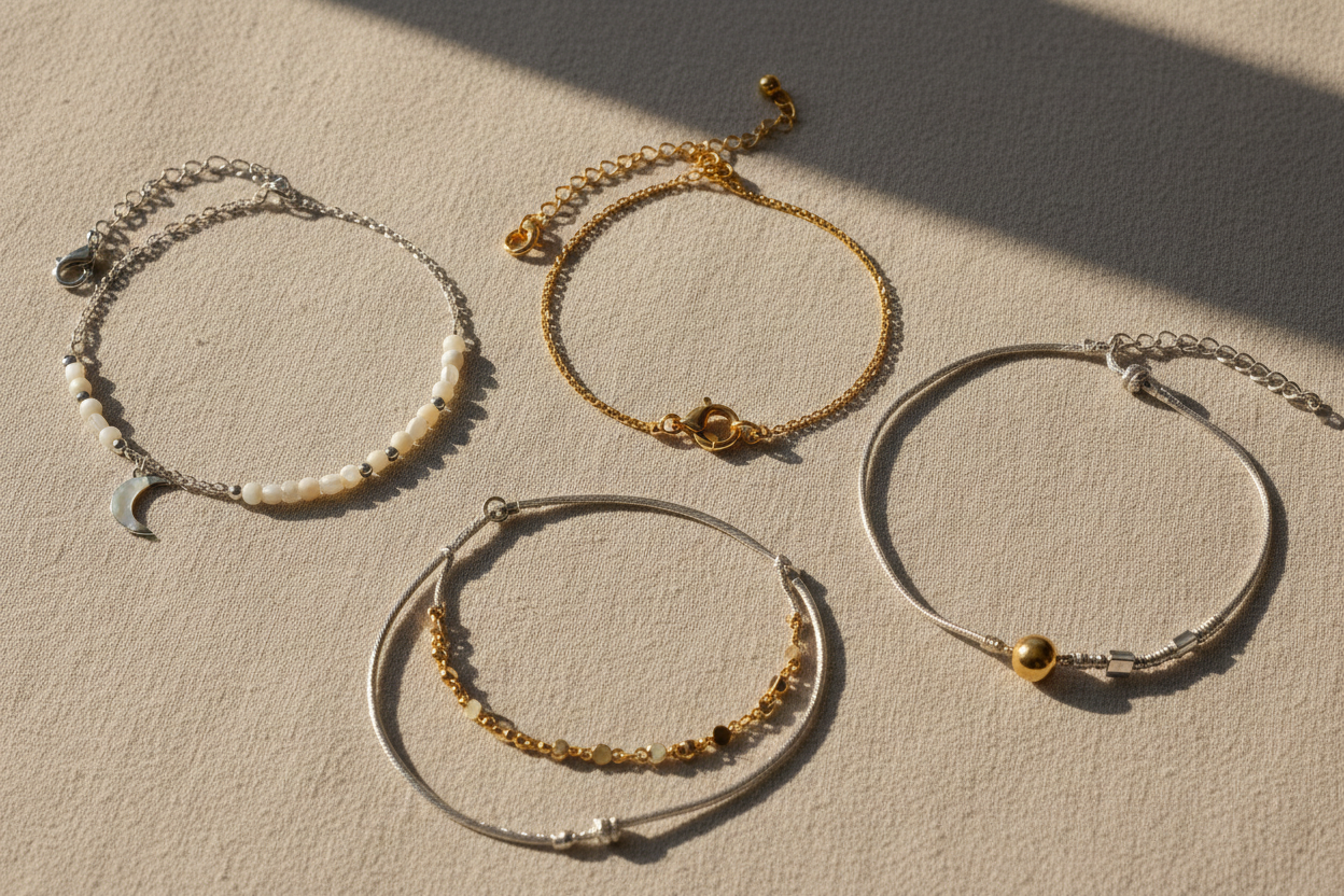 Adjustable anklets
