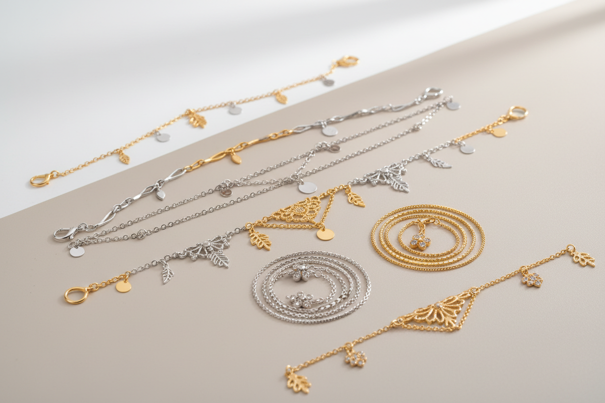 Body chains and waist jewelry