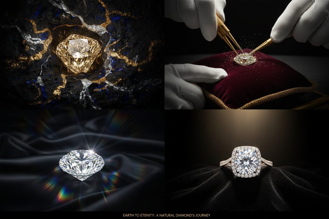 The Journey of a Natural Diamond-From Earth to Ring