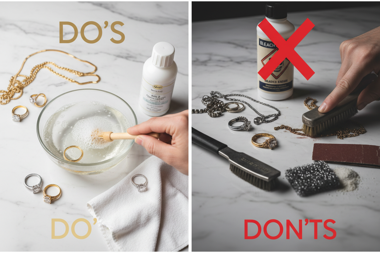 Jewellery Cleaning at Home: The Do’s and The Don’ts