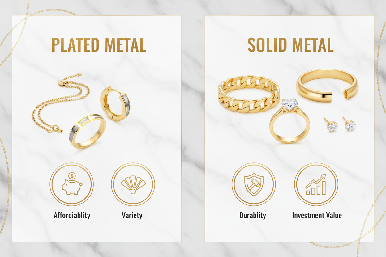 Plated vs. solid metal: what’s worth your money?