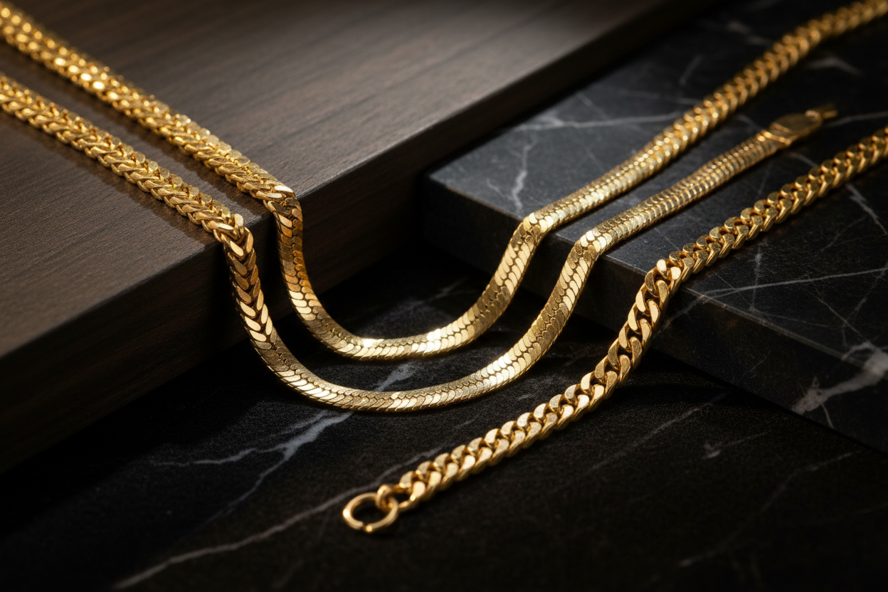 Gold chains for minimalist men