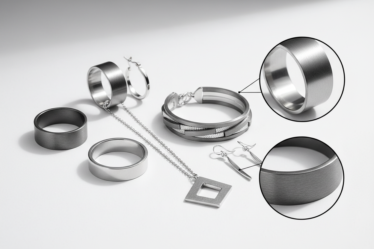 Titanium and surgical steel options