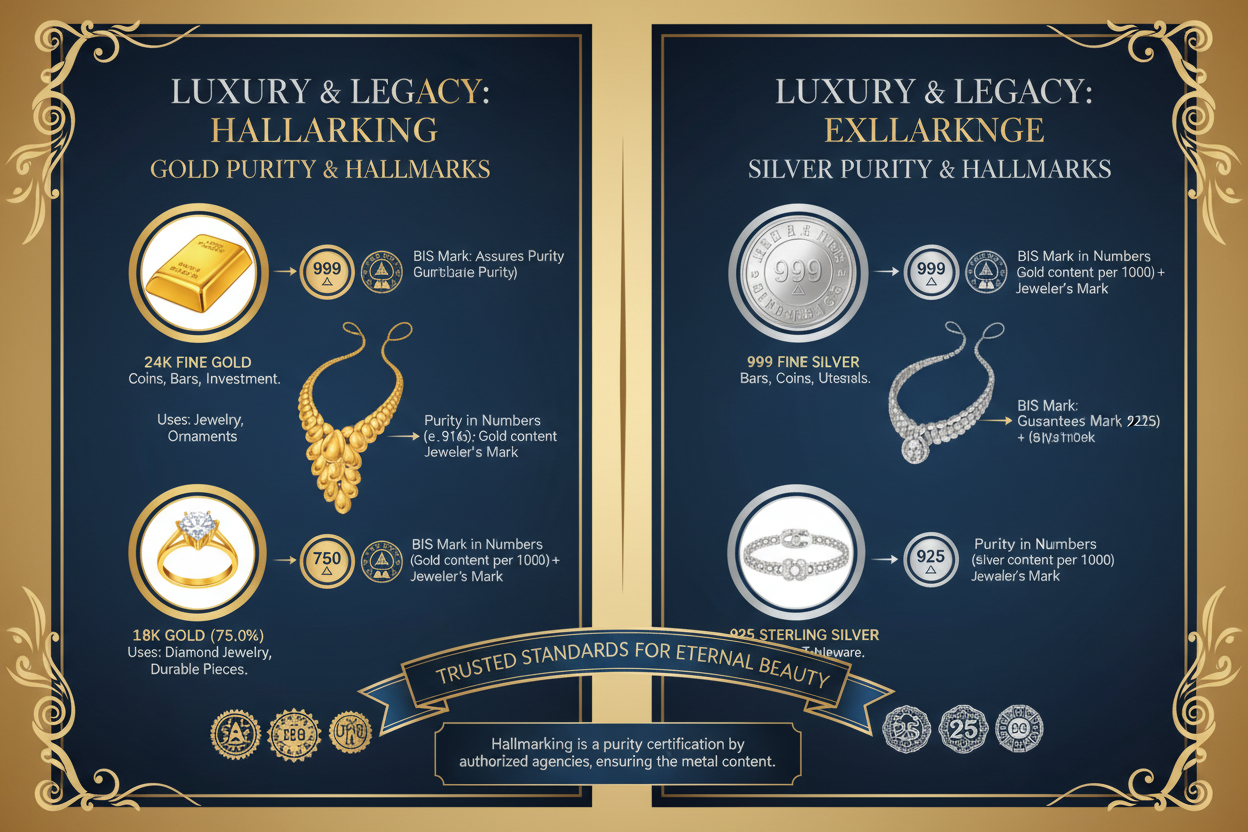 Understanding hallmarking & purity in gold/silver