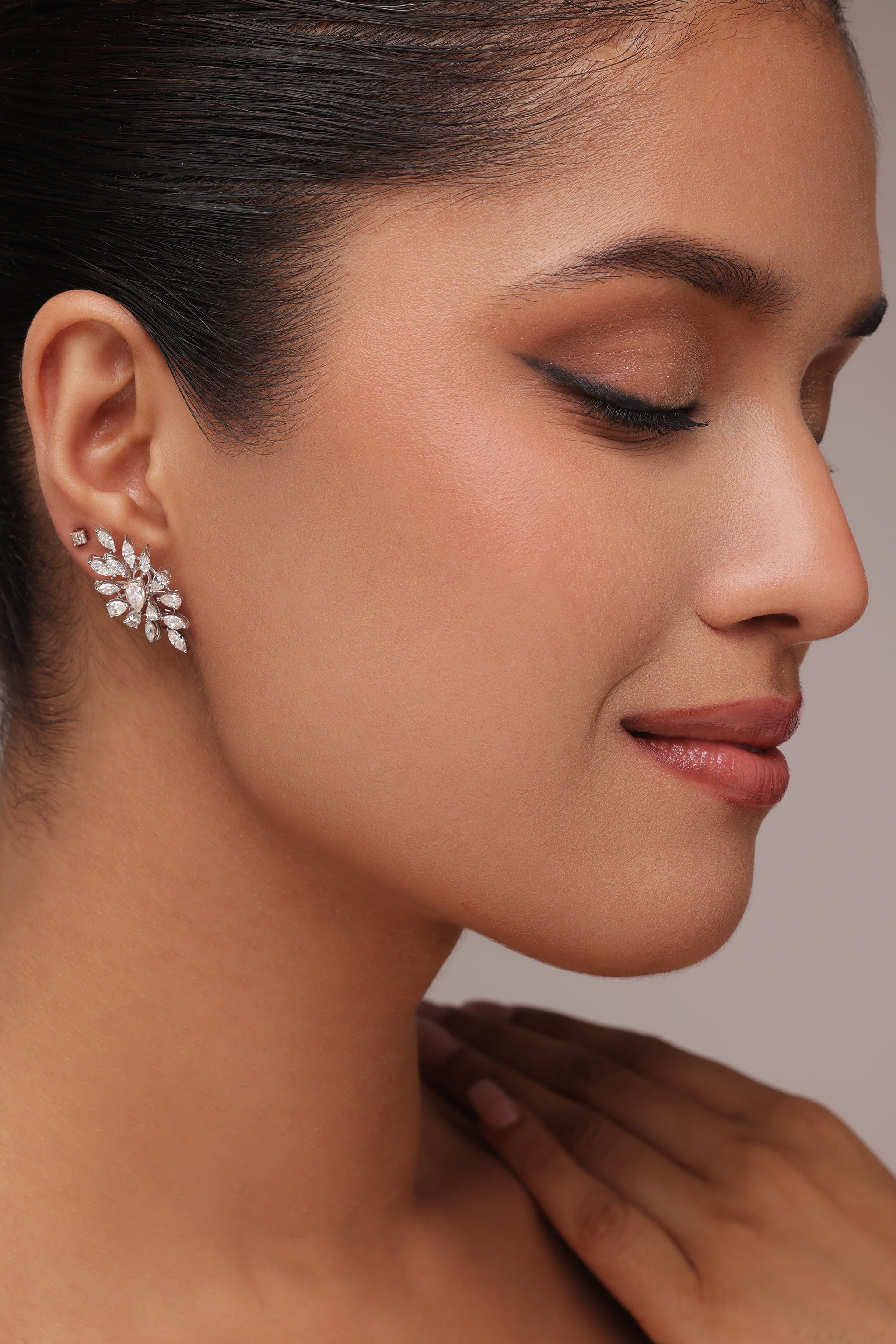 Marquise and Pear Dimaond Statement Earrings