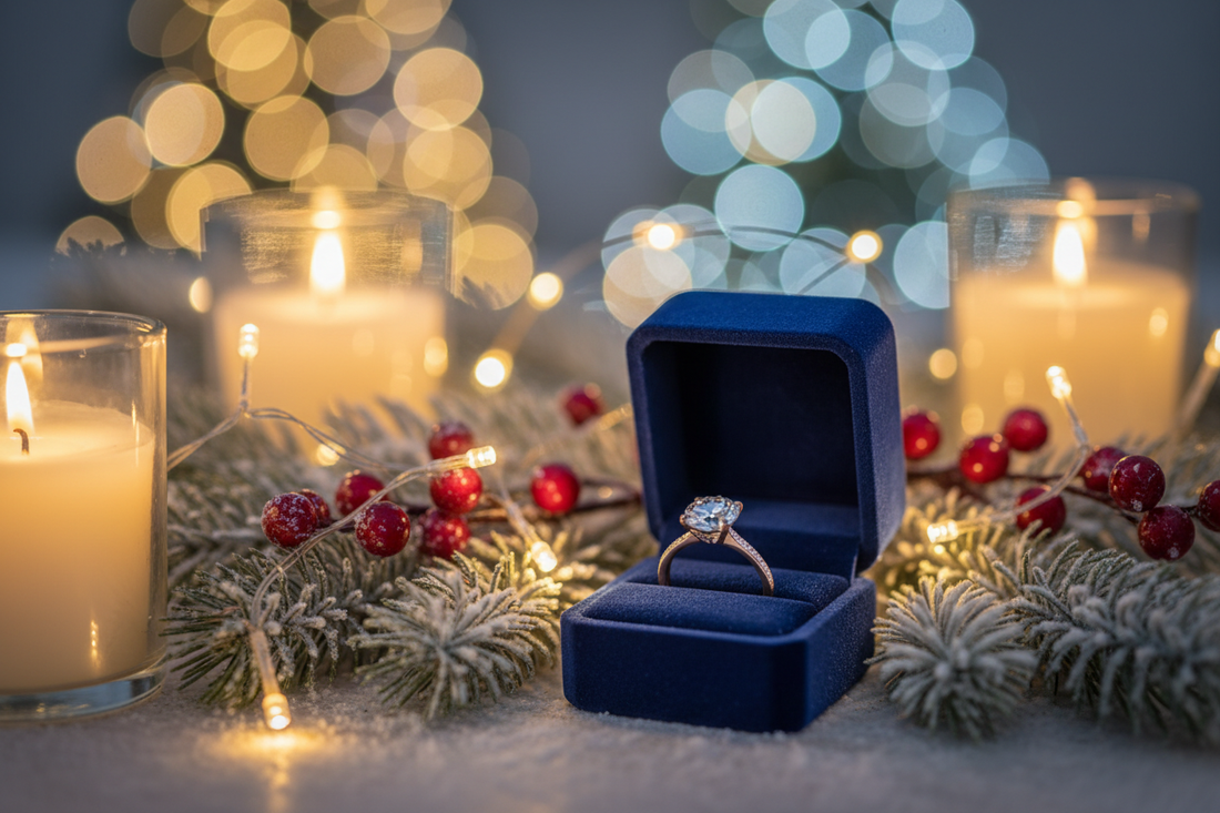 Christmas Proposal Ideas: Popping the Question with a Lab-Grown Diamond Ring