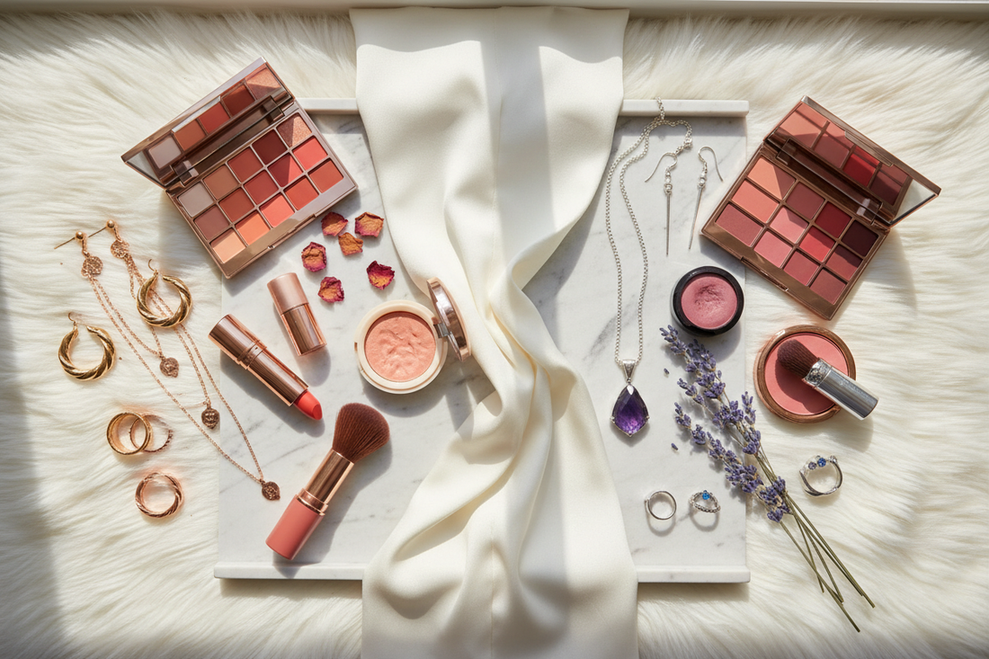 Matching jewelry to makeup shades