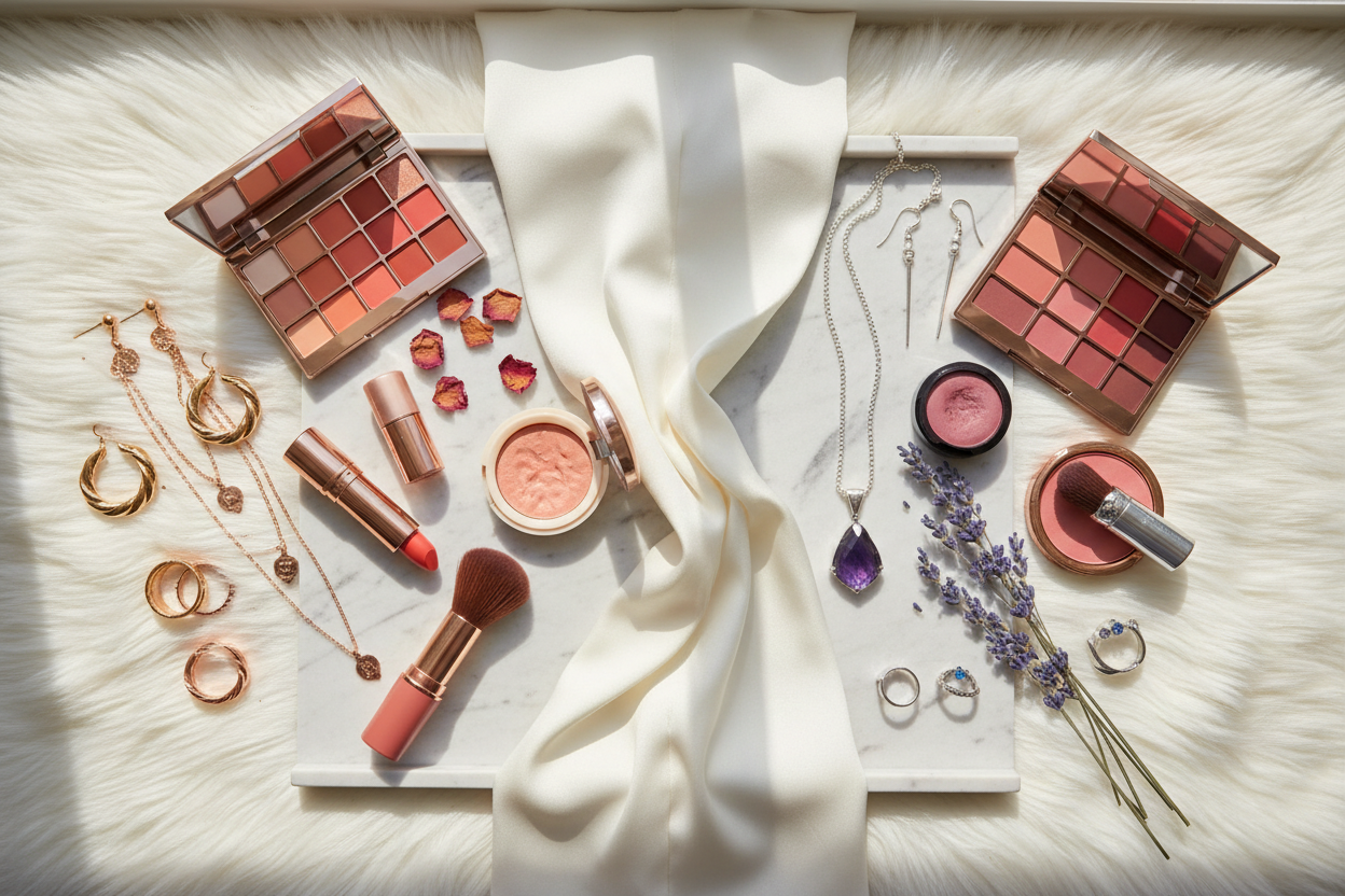 Matching jewelry to makeup shades