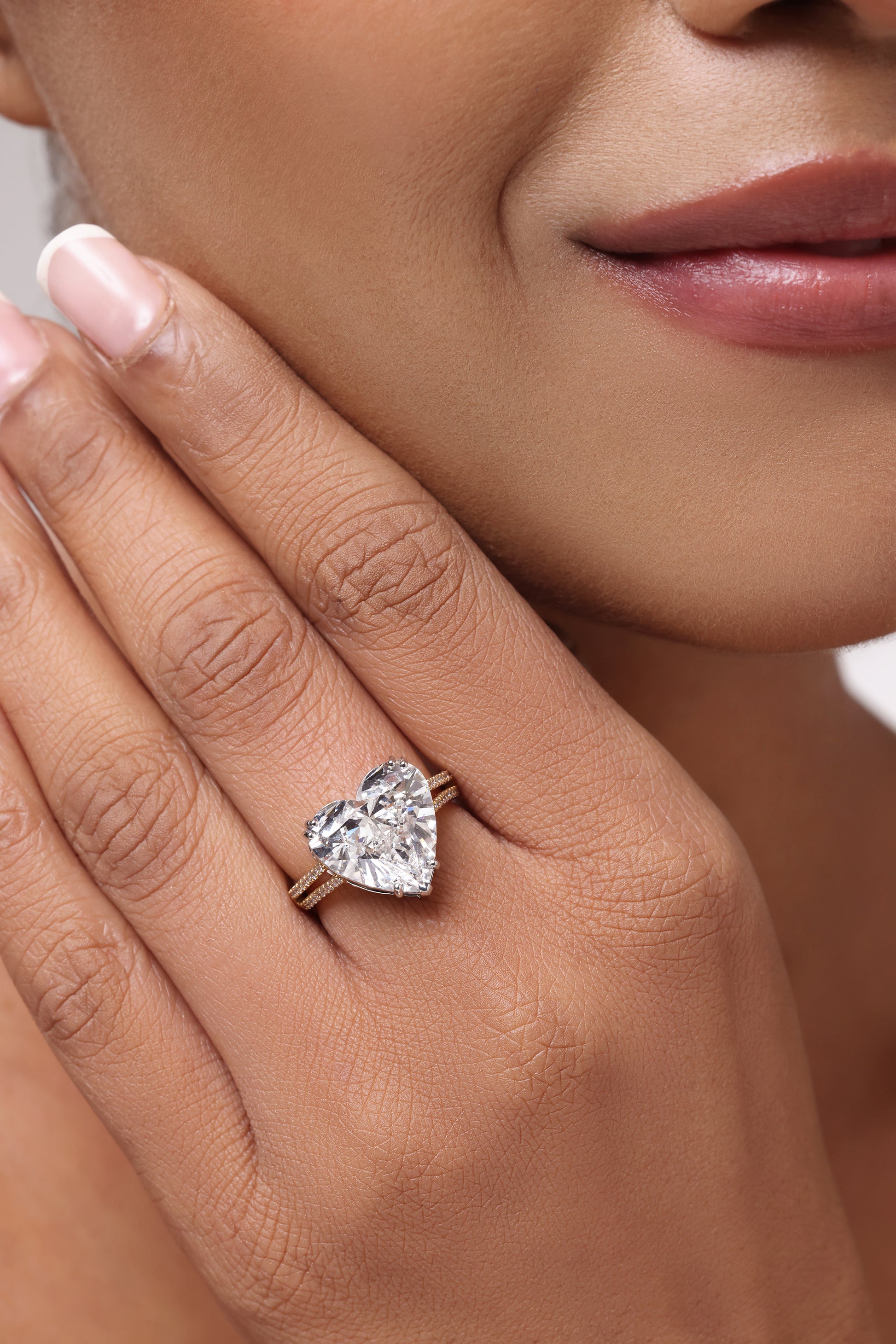 7ct Heart Solitaire Ring