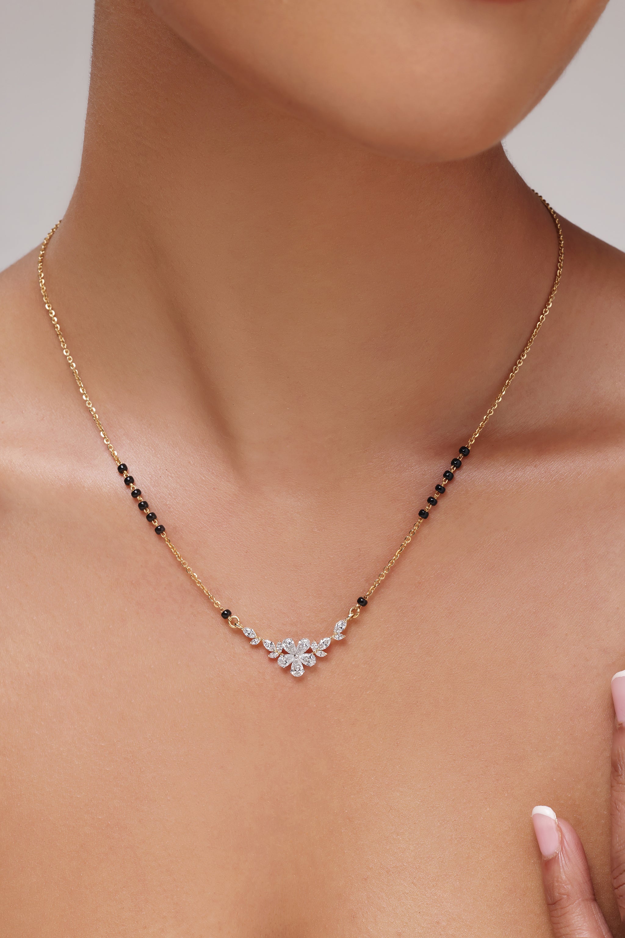 Floral Pear and Marquise Diamond Tanmaniya