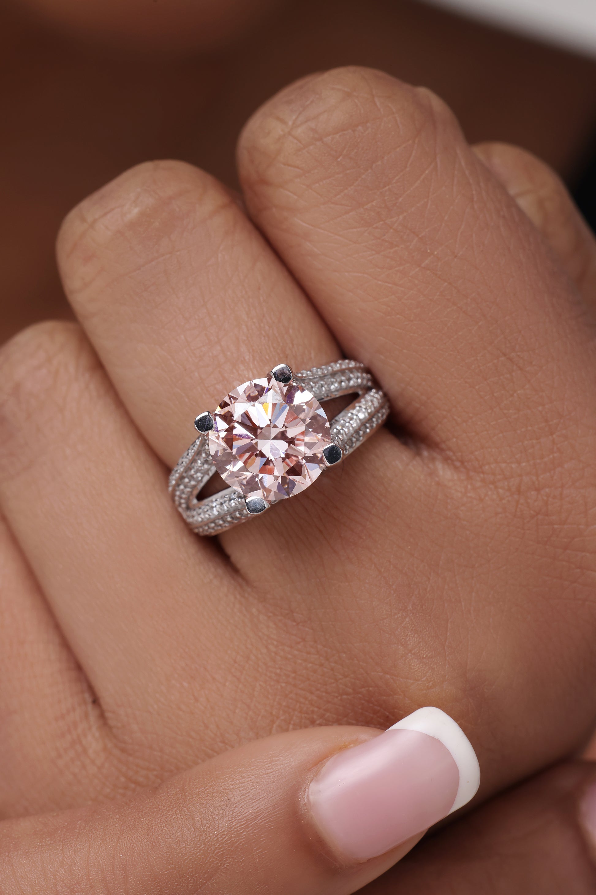 4.5ct pink diamond ring