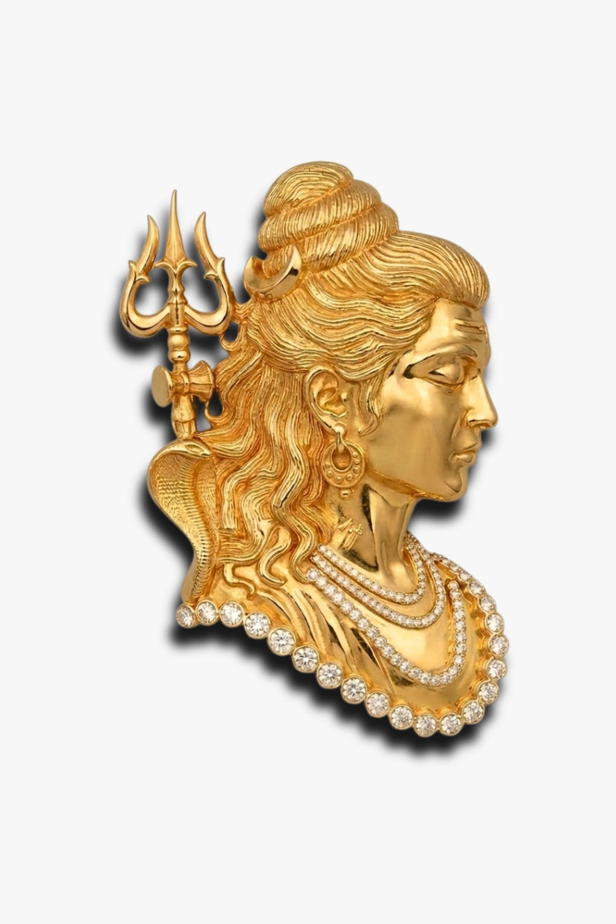 The Shiva Brooch-Gold