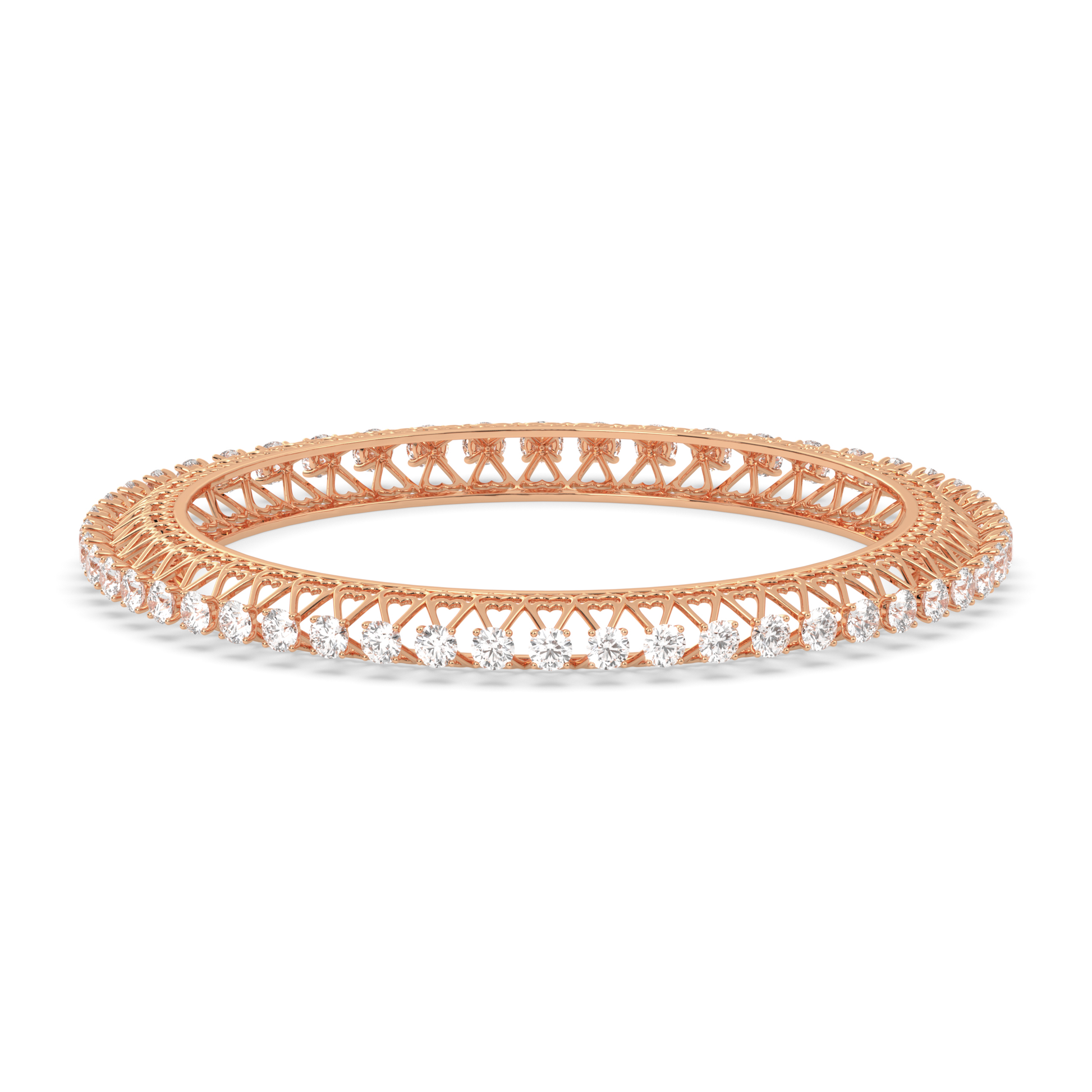 Diamond Solitaire Bangle