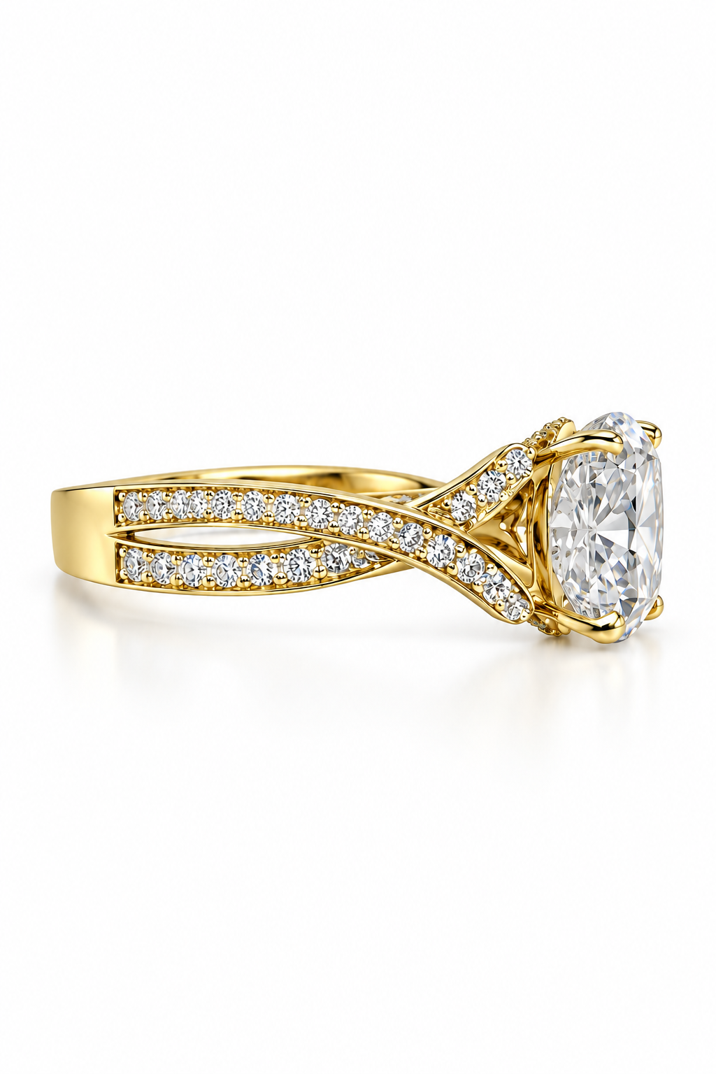 5ct cushion cut solitaire ring