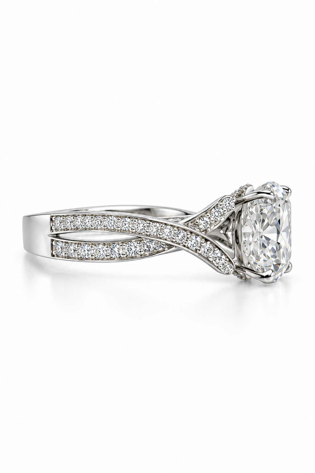 5ct cushion cut solitaire ring