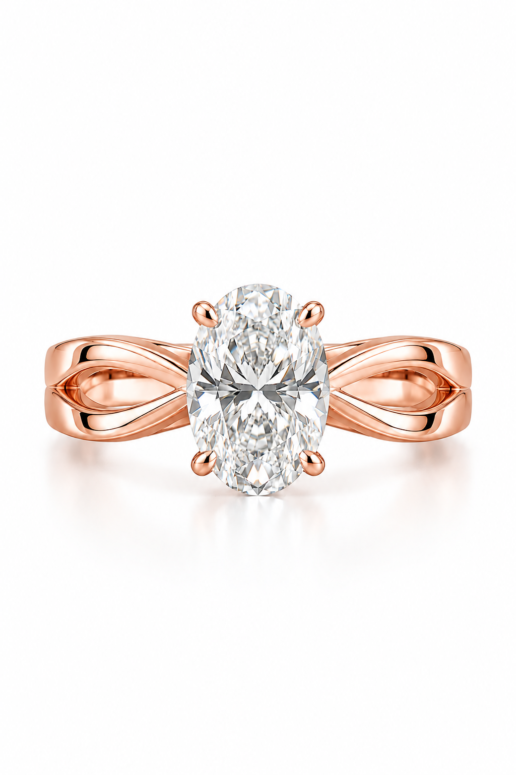 The Oval Diamond Solitaire Ring