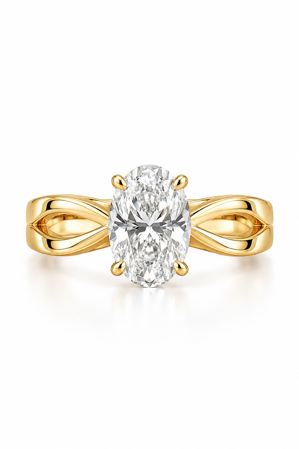 The Oval Diamond Solitaire Ring
