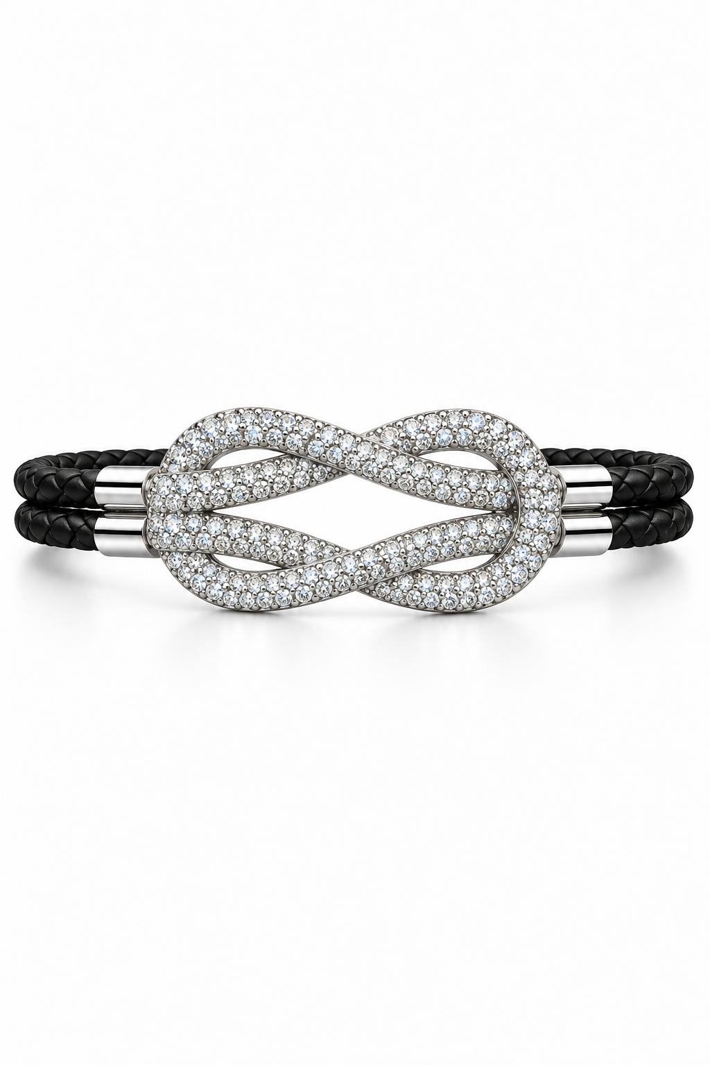 Diamond Studded Knot Bracelet