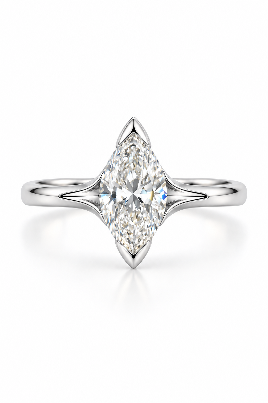Marquise Solitaire Diamond Ring