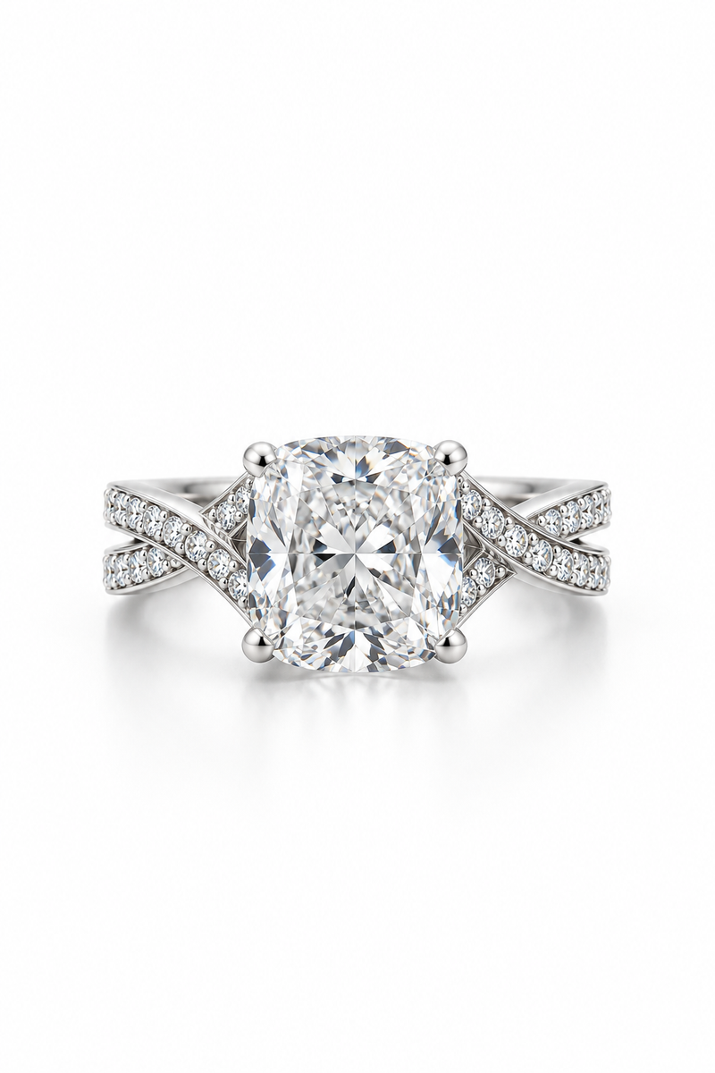 5ct Cushion Cut Solitaire Ring
