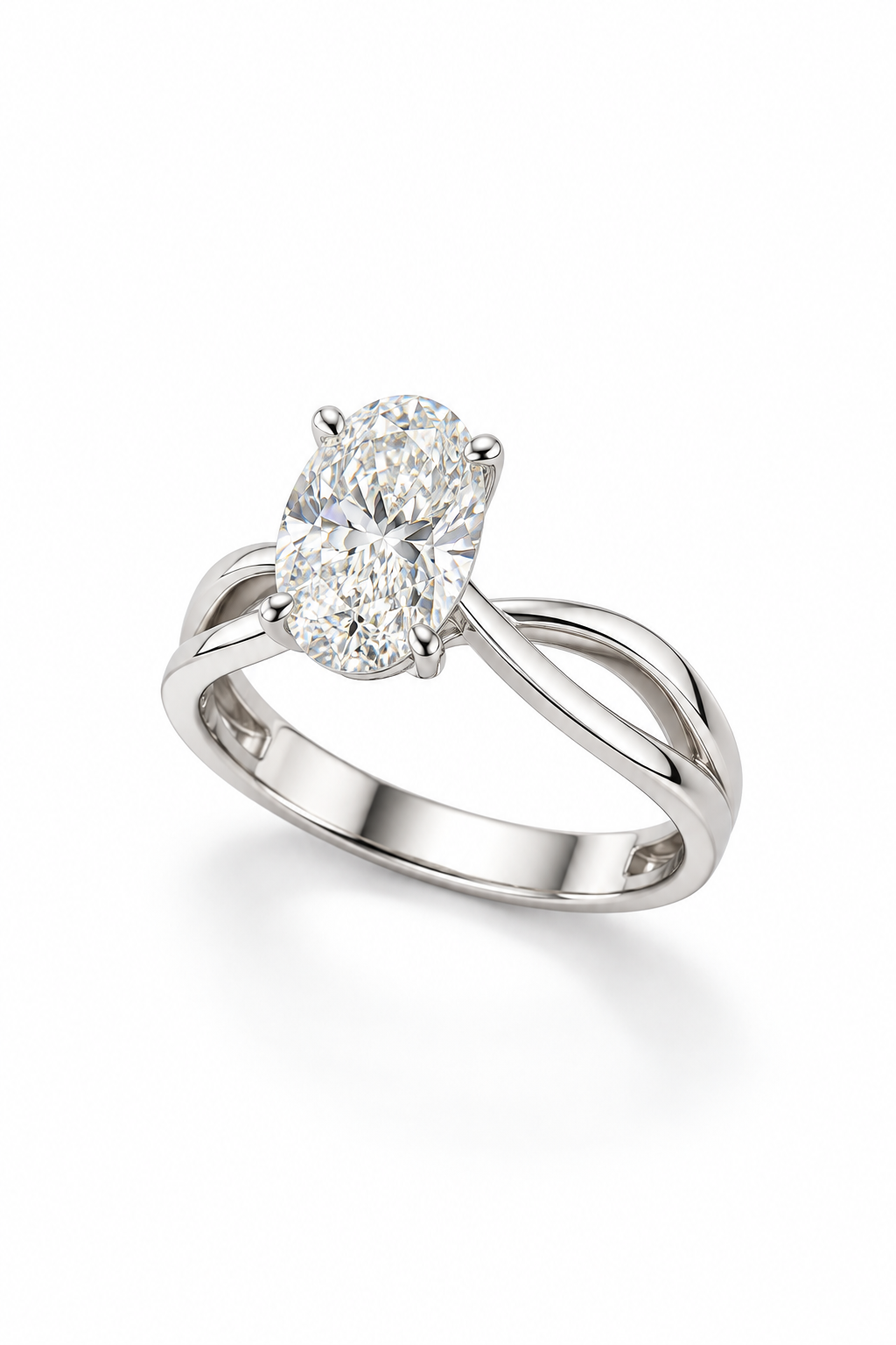 The Oval Diamond Solitaire Ring