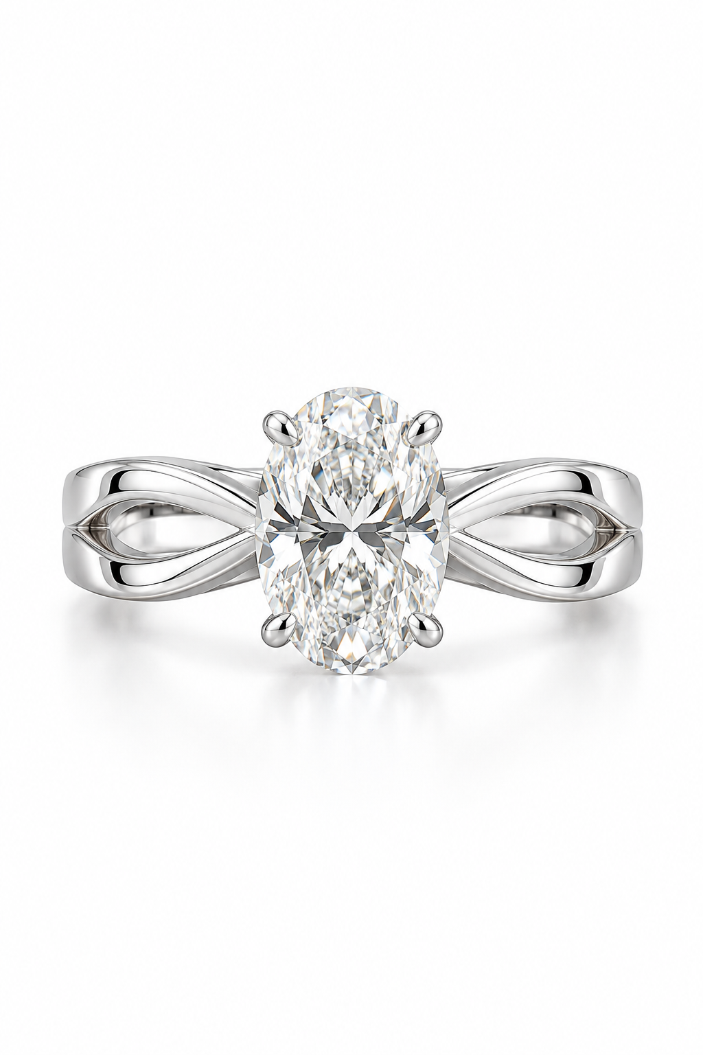 The Oval Diamond Solitaire Ring