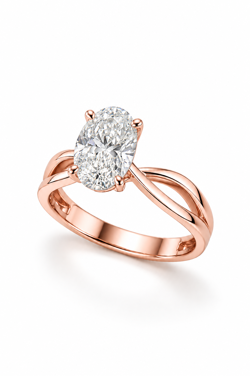 The Oval Diamond Solitaire Ring