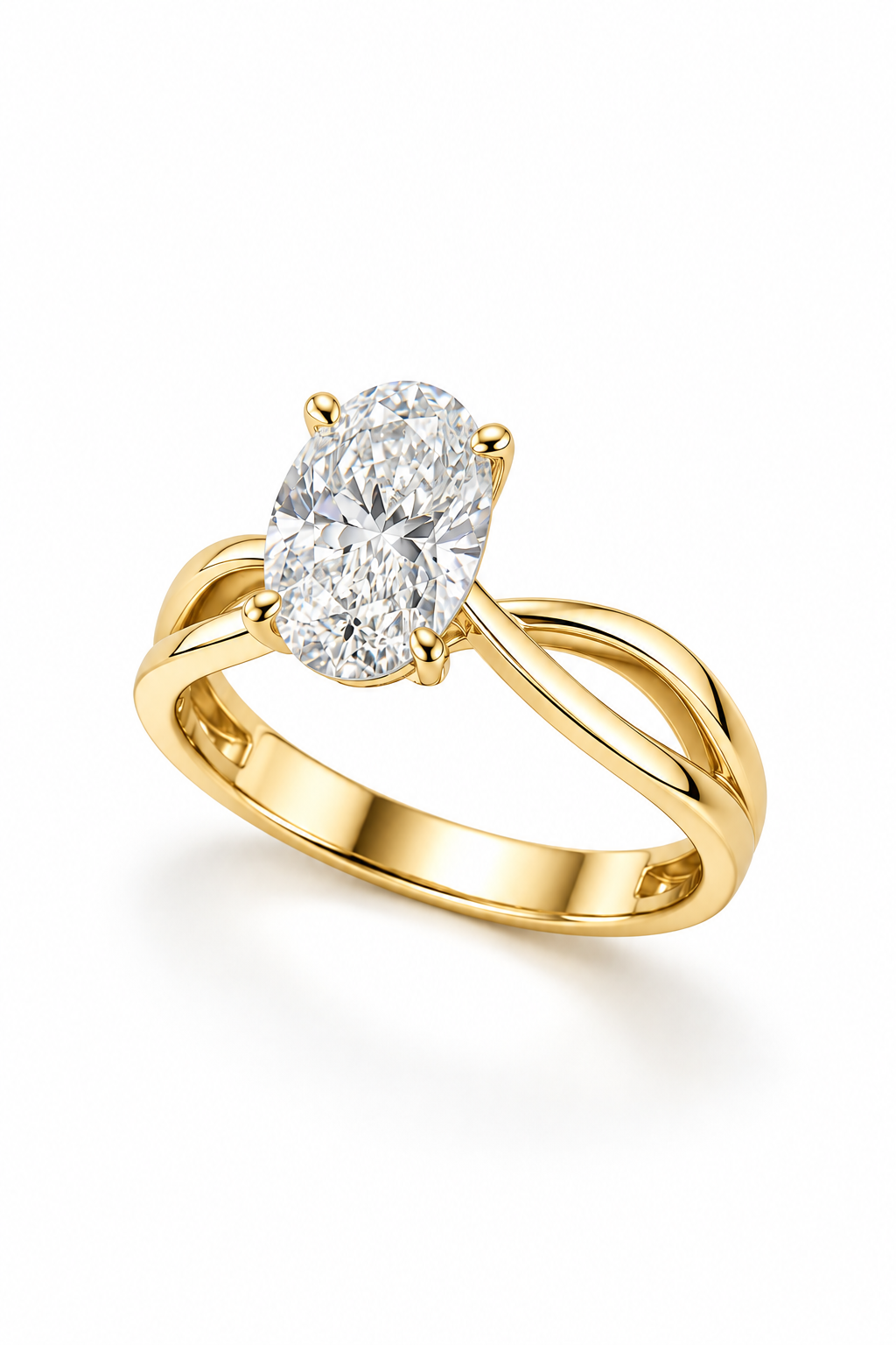 The Oval Diamond Solitaire Ring