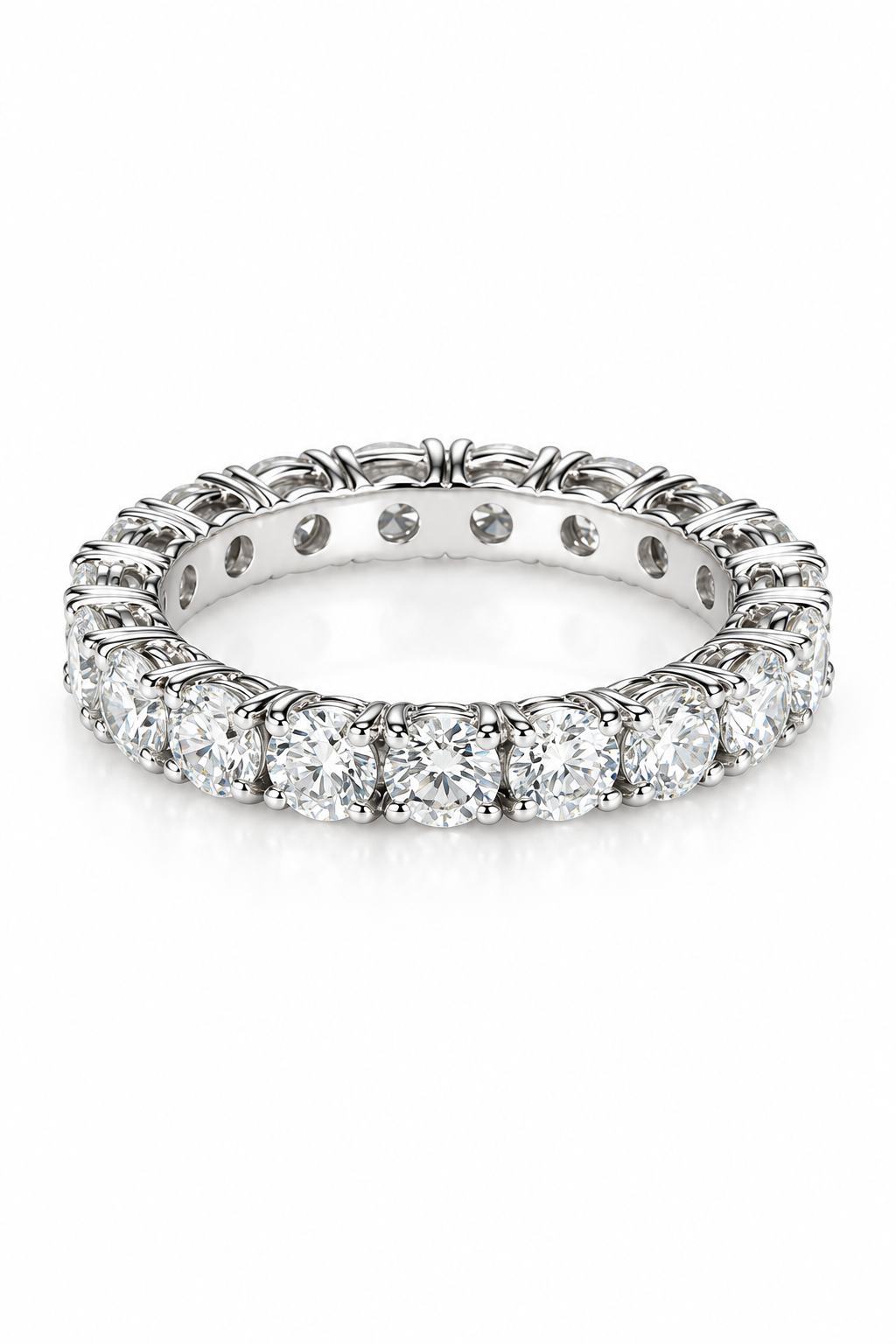 Round Brilliant Diamond Full Eternity Band