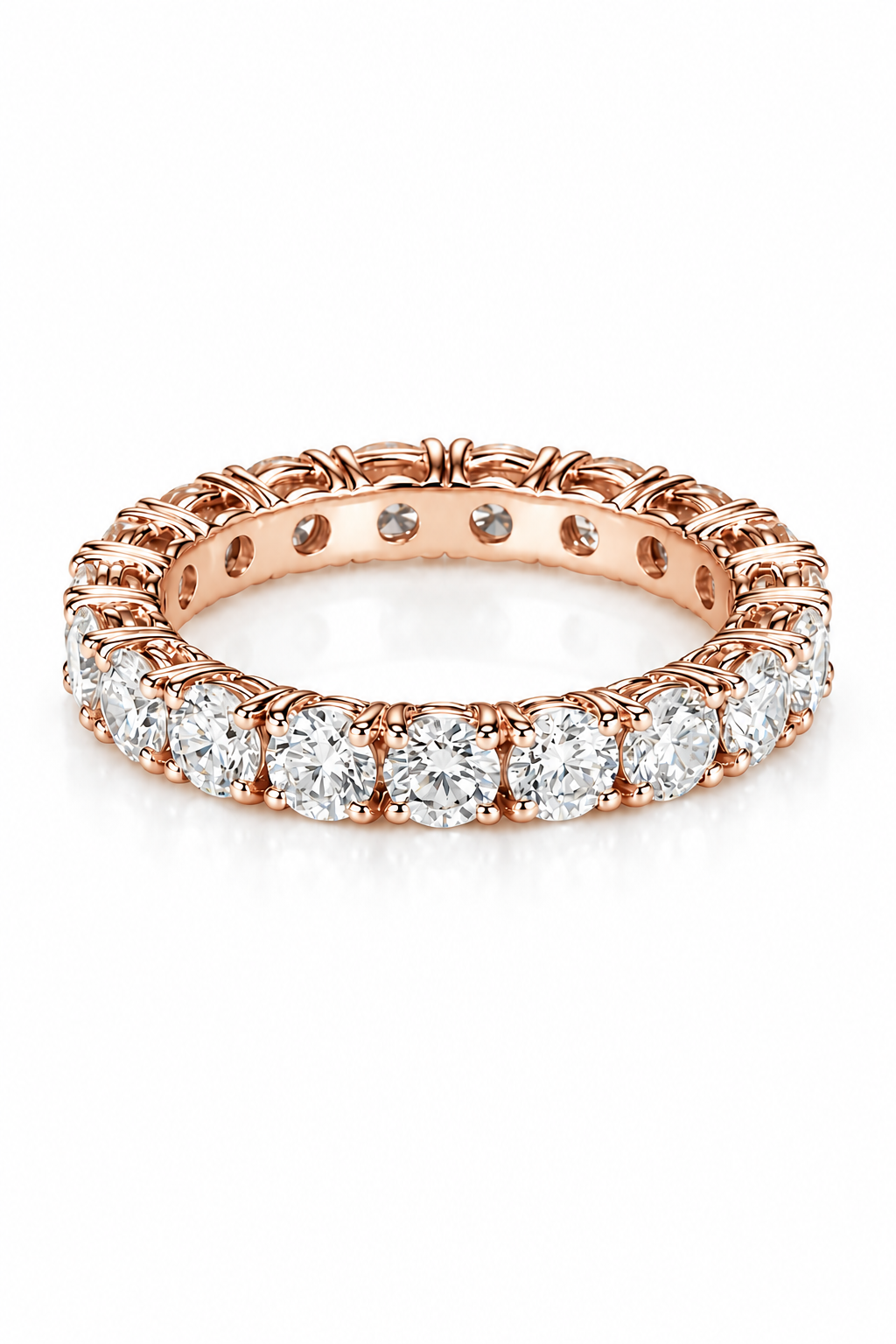 Round Brilliant Diamond Full Eternity Band