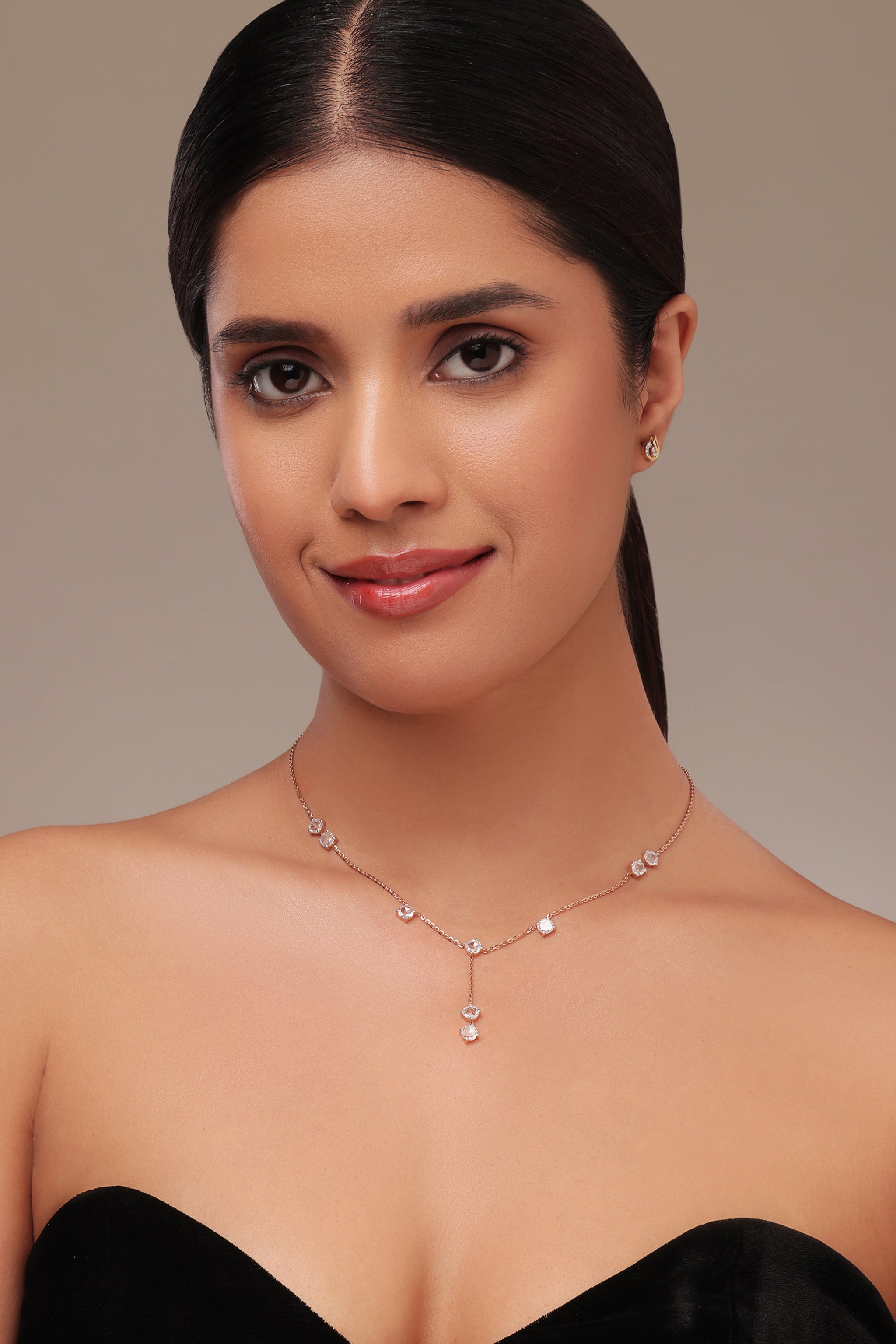 Round Rose Cut Diamond Pendant