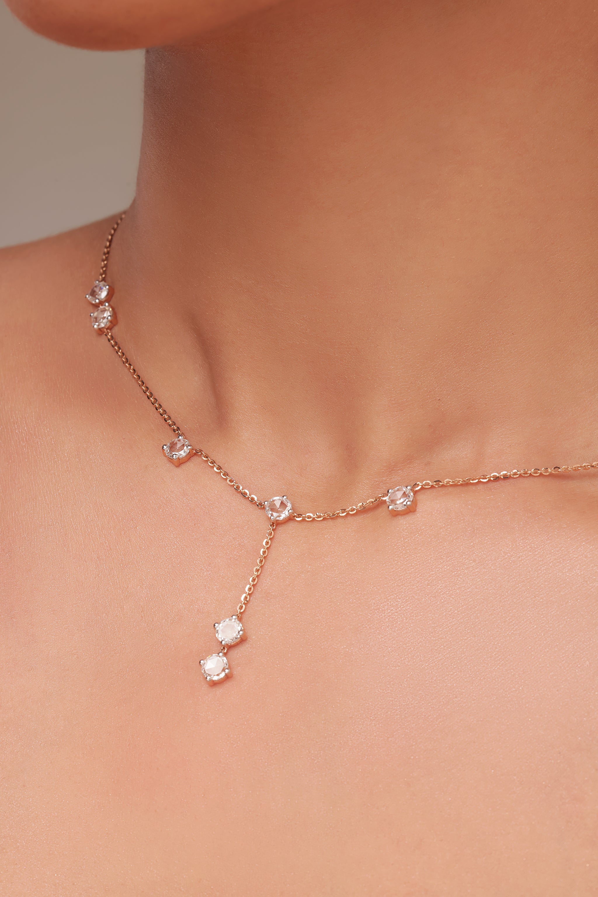 Round Rose Cut Diamond Pendant
