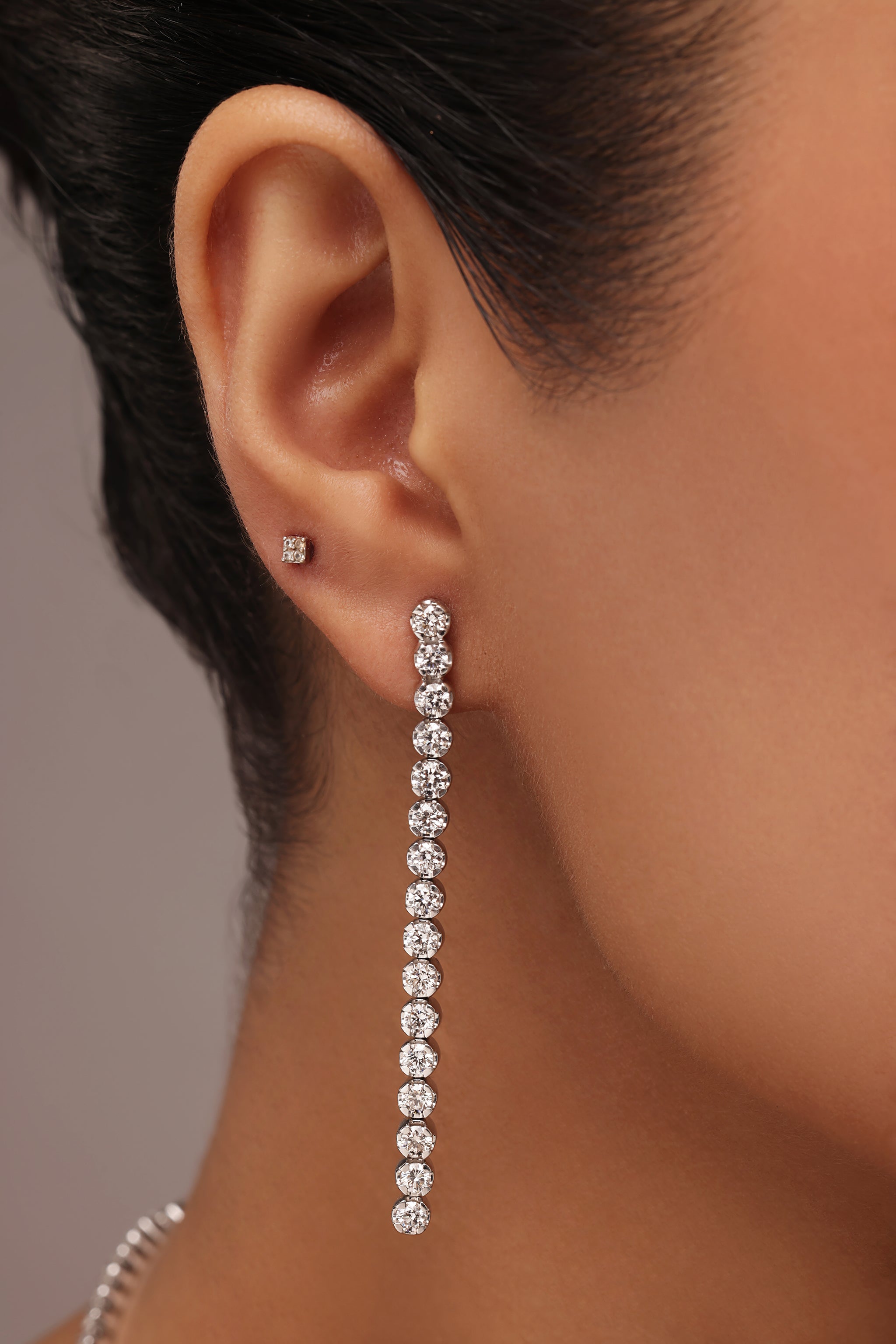 Round and Heart Diamond Centred Necklace