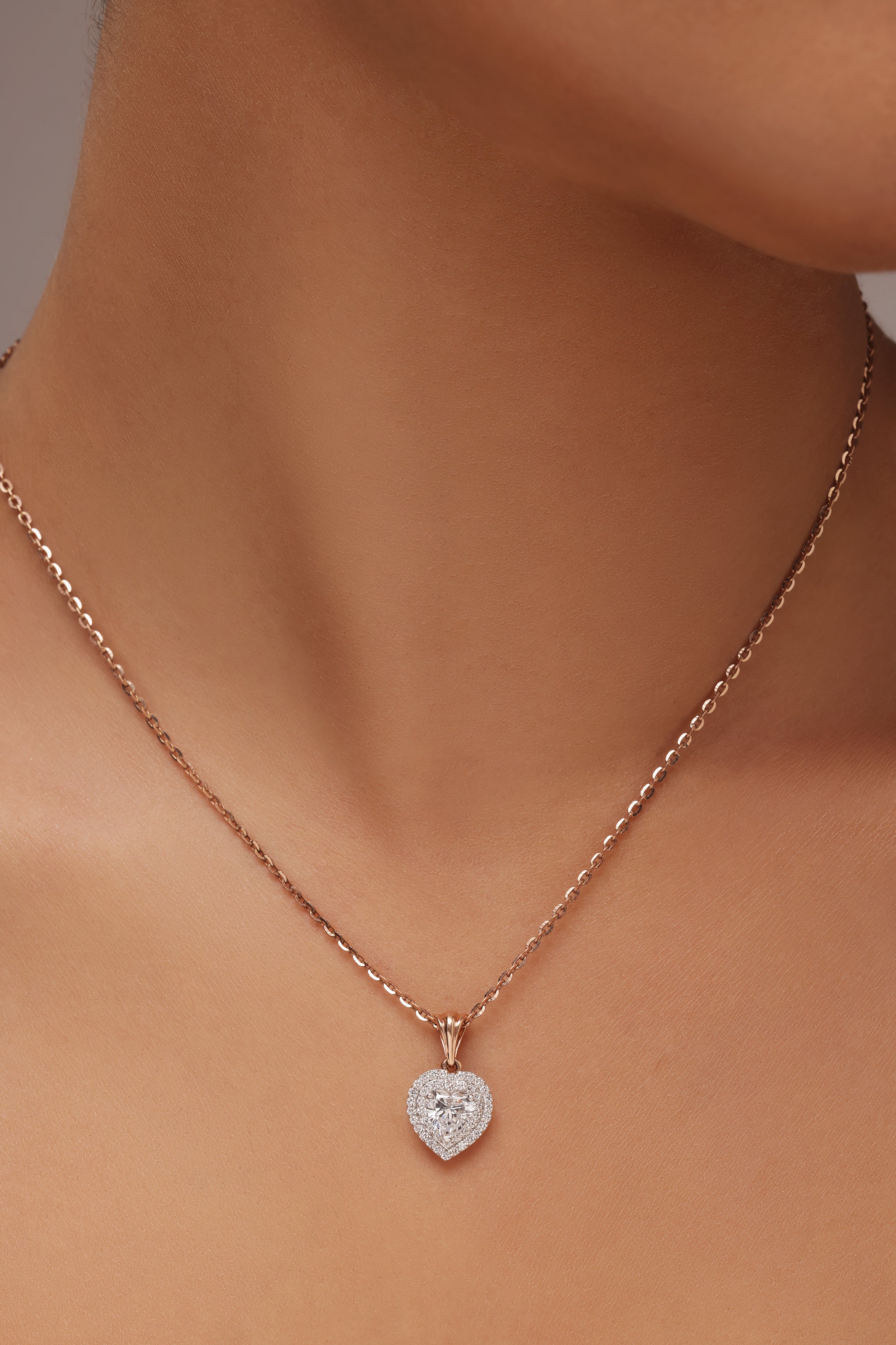 Heart Diamond Cluster Pendant