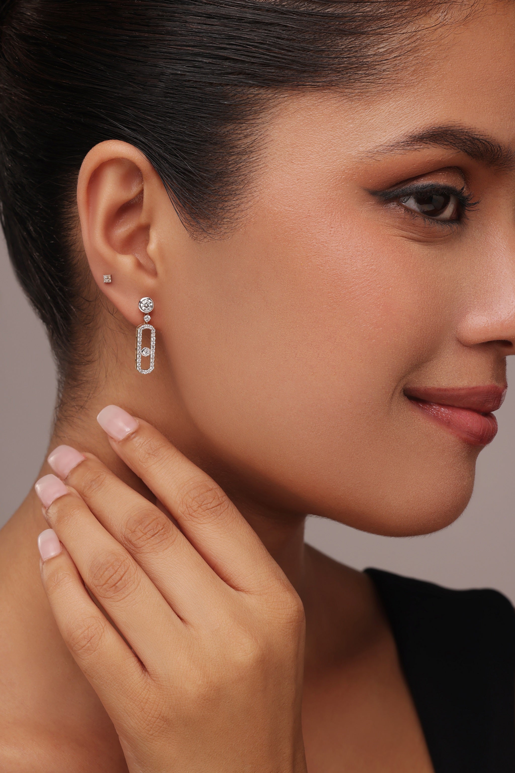 Paperclip Drop Earrings