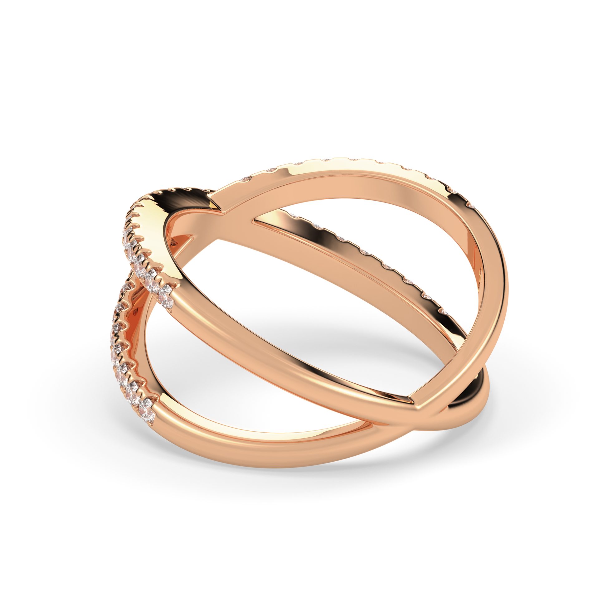 Diamond Studded X ring
