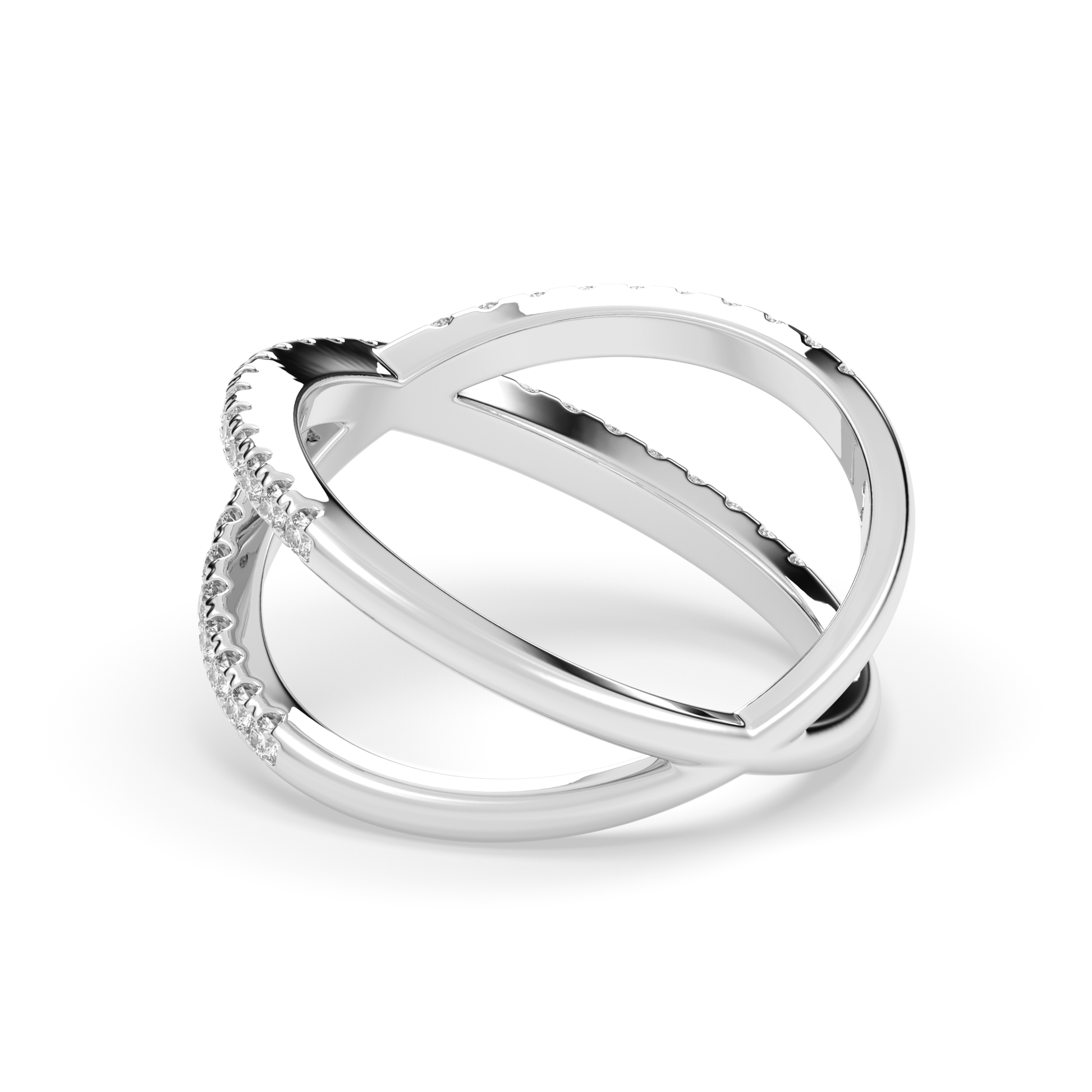 Diamond Studded X ring