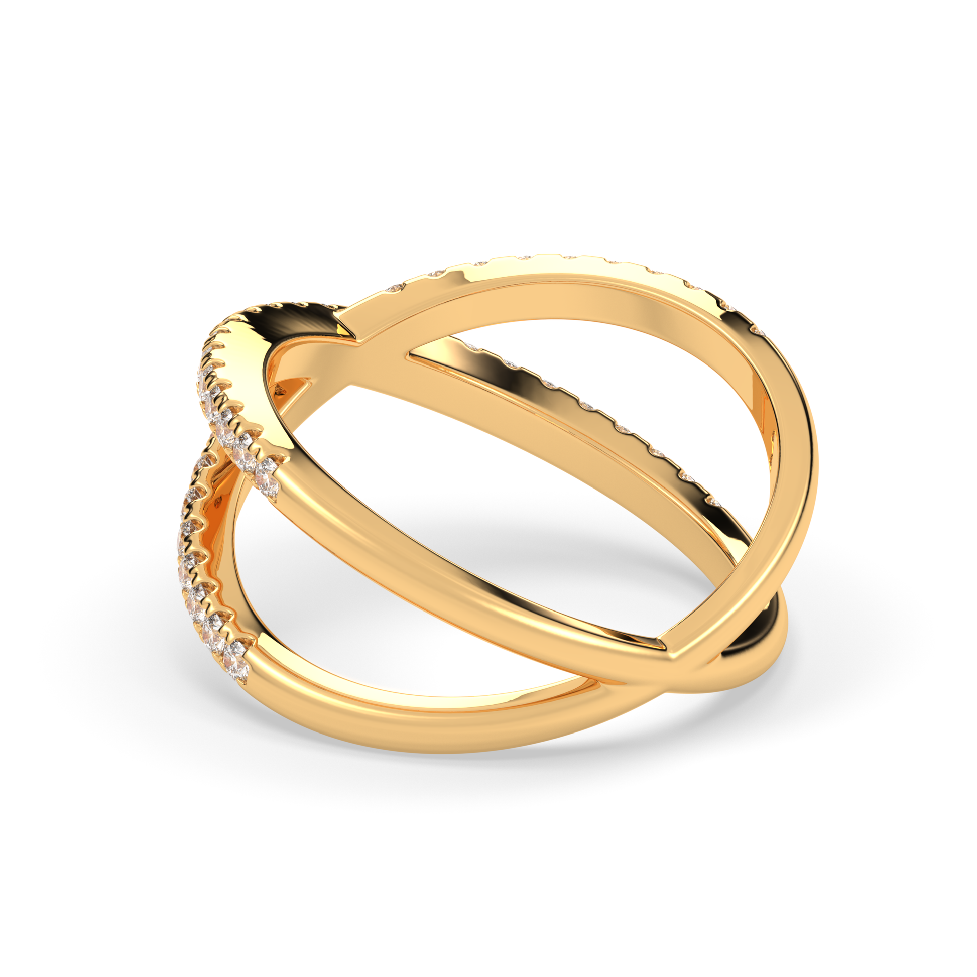 Diamond Studded X ring