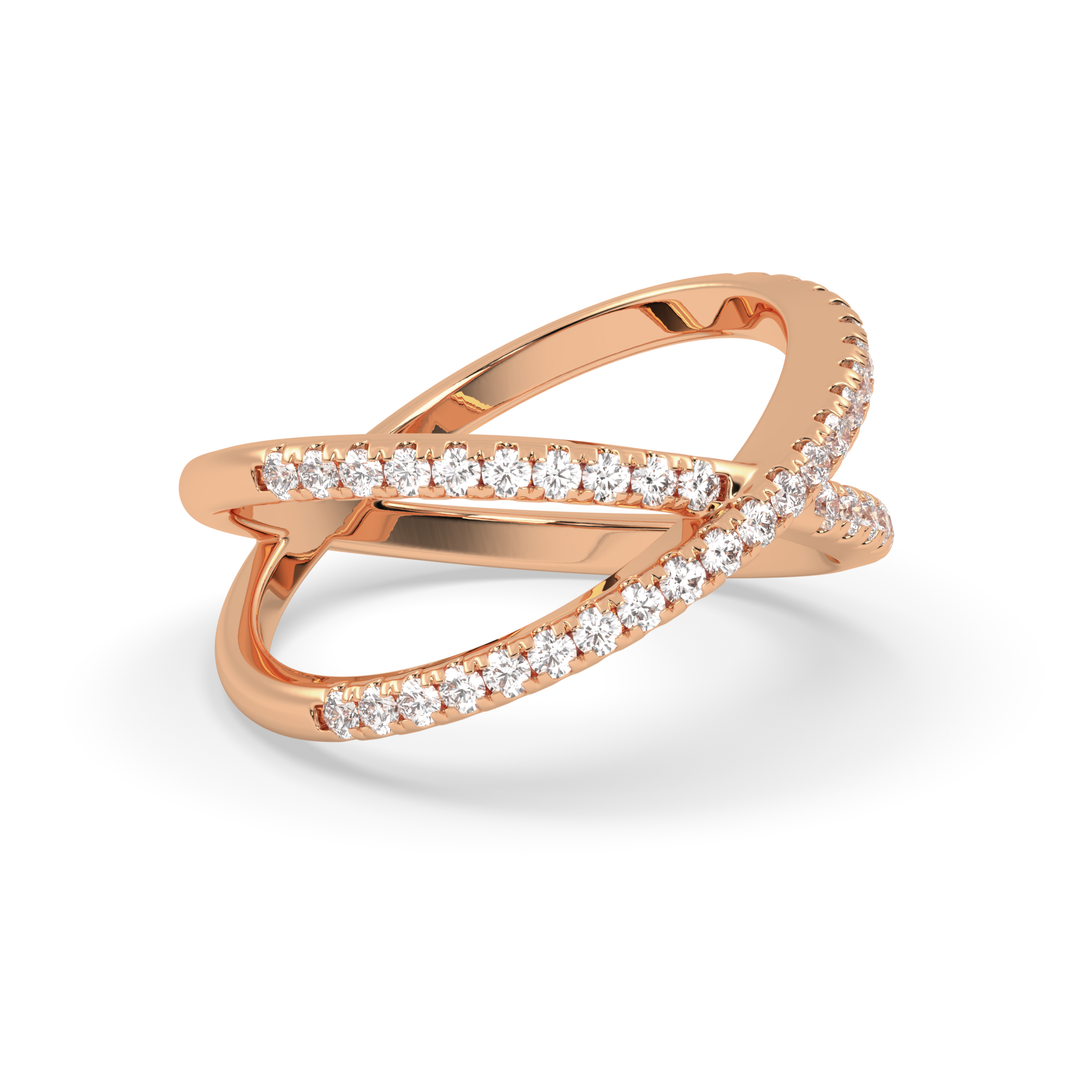 Diamond Studded X ring