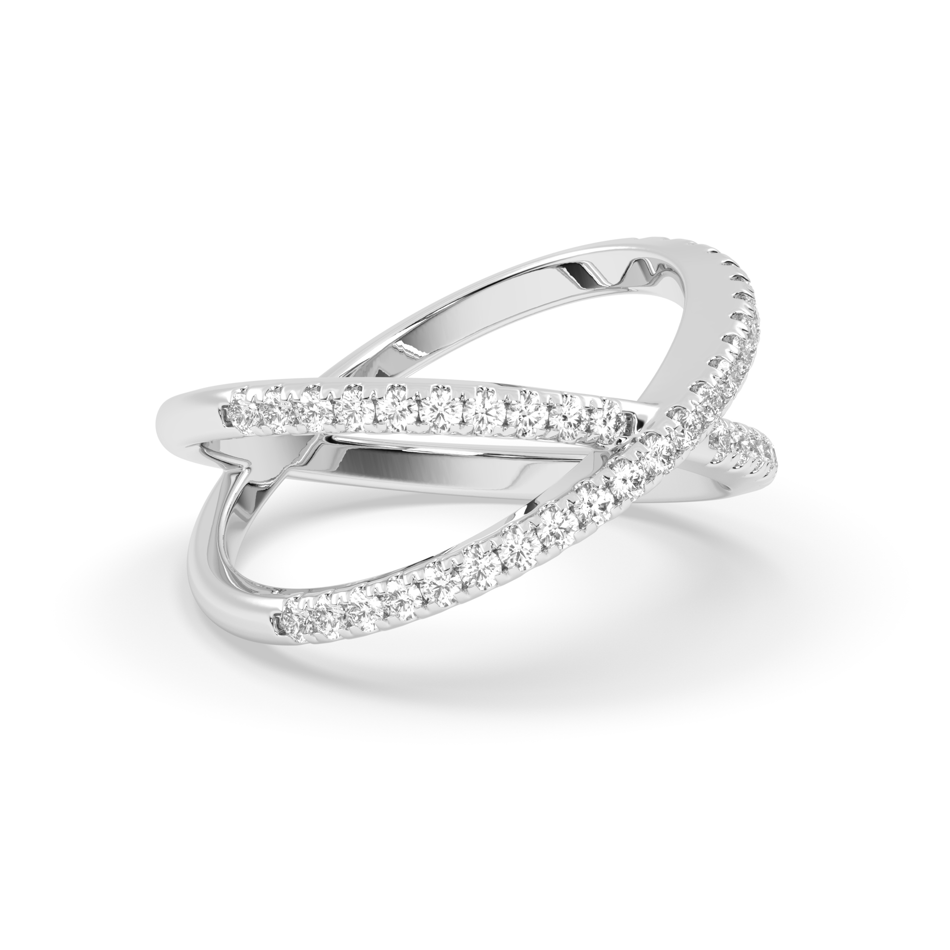 Diamond Studded X ring