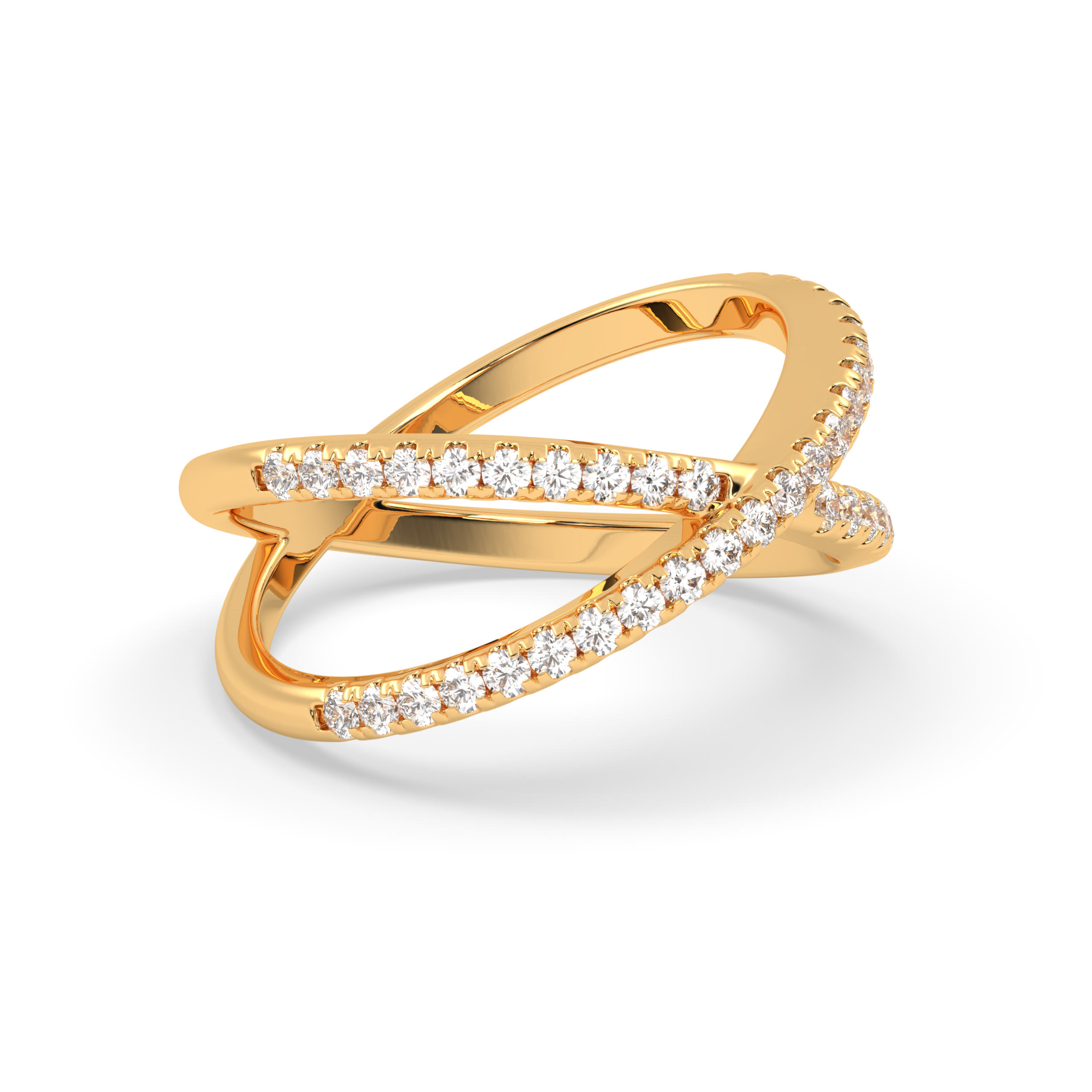 Diamond Studded X ring