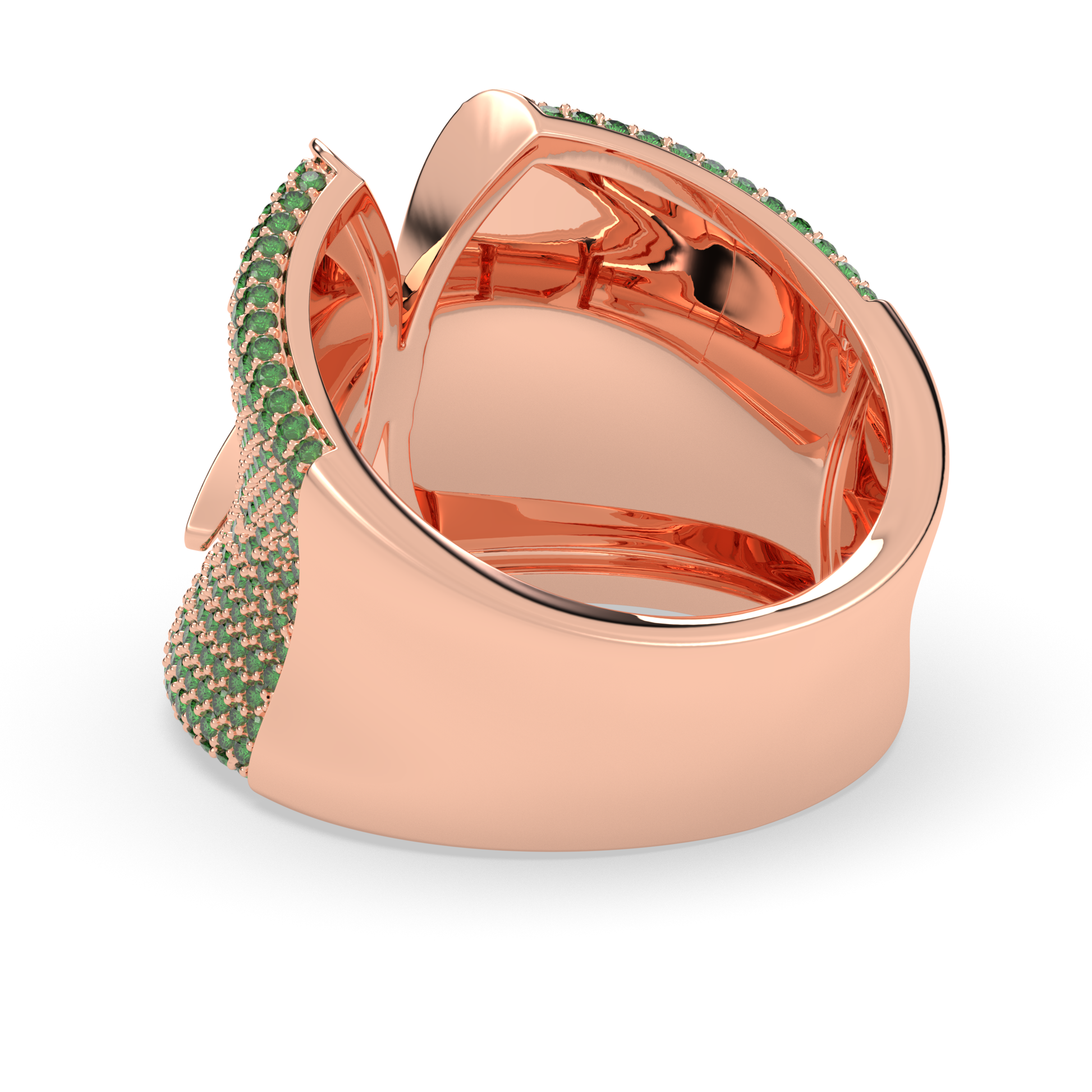 X alphabet diamond band