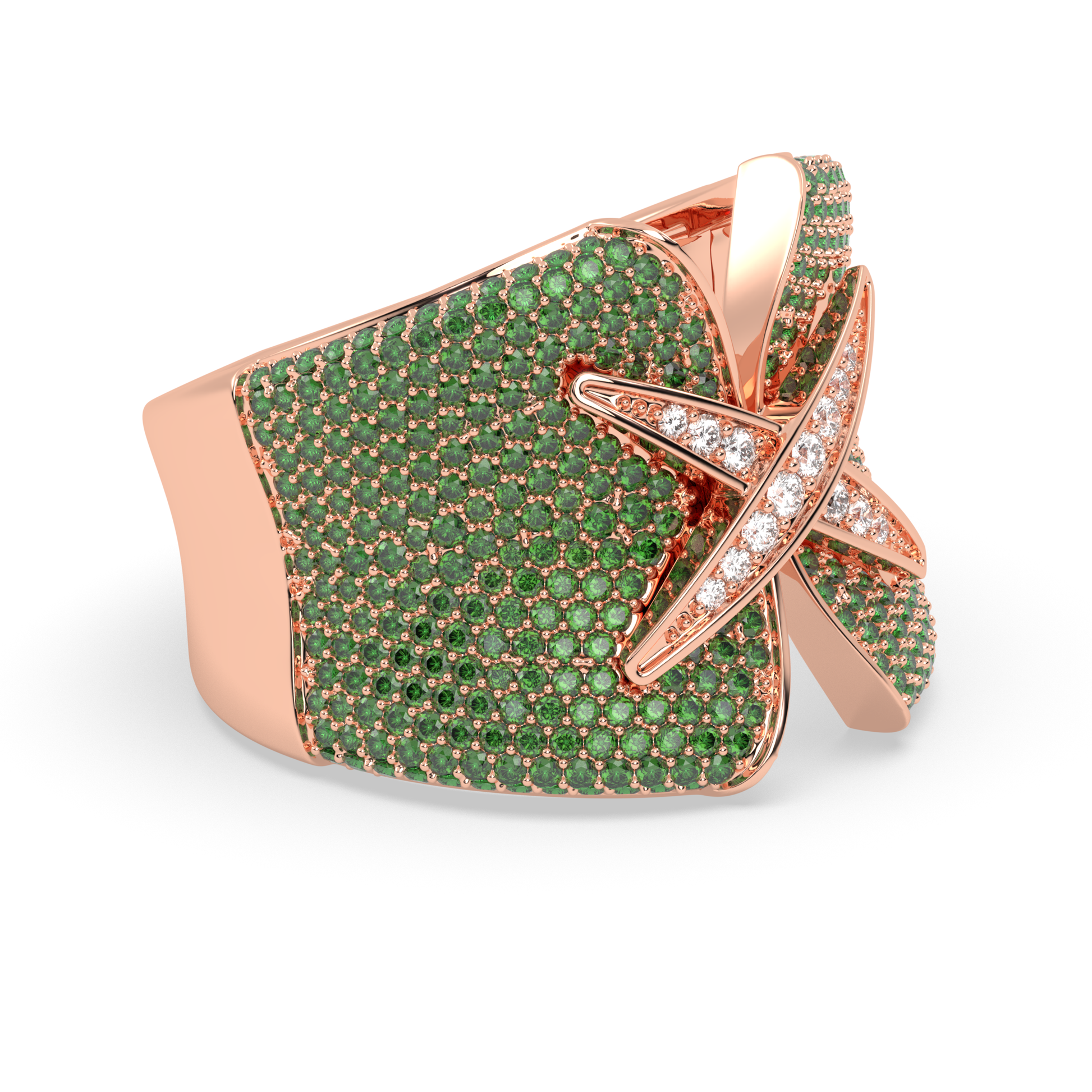 X alphabet diamond band