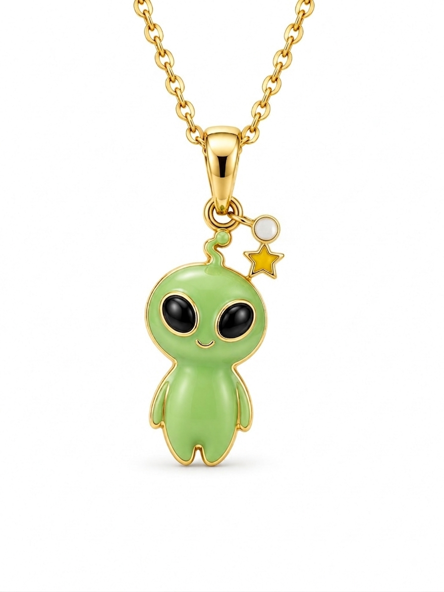 Star-Charm Alien Pendant