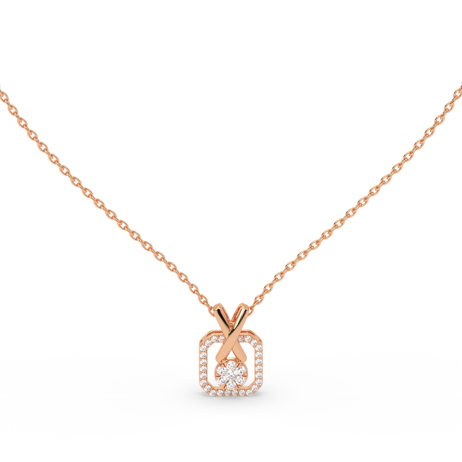 Signature X Diamond Pendant