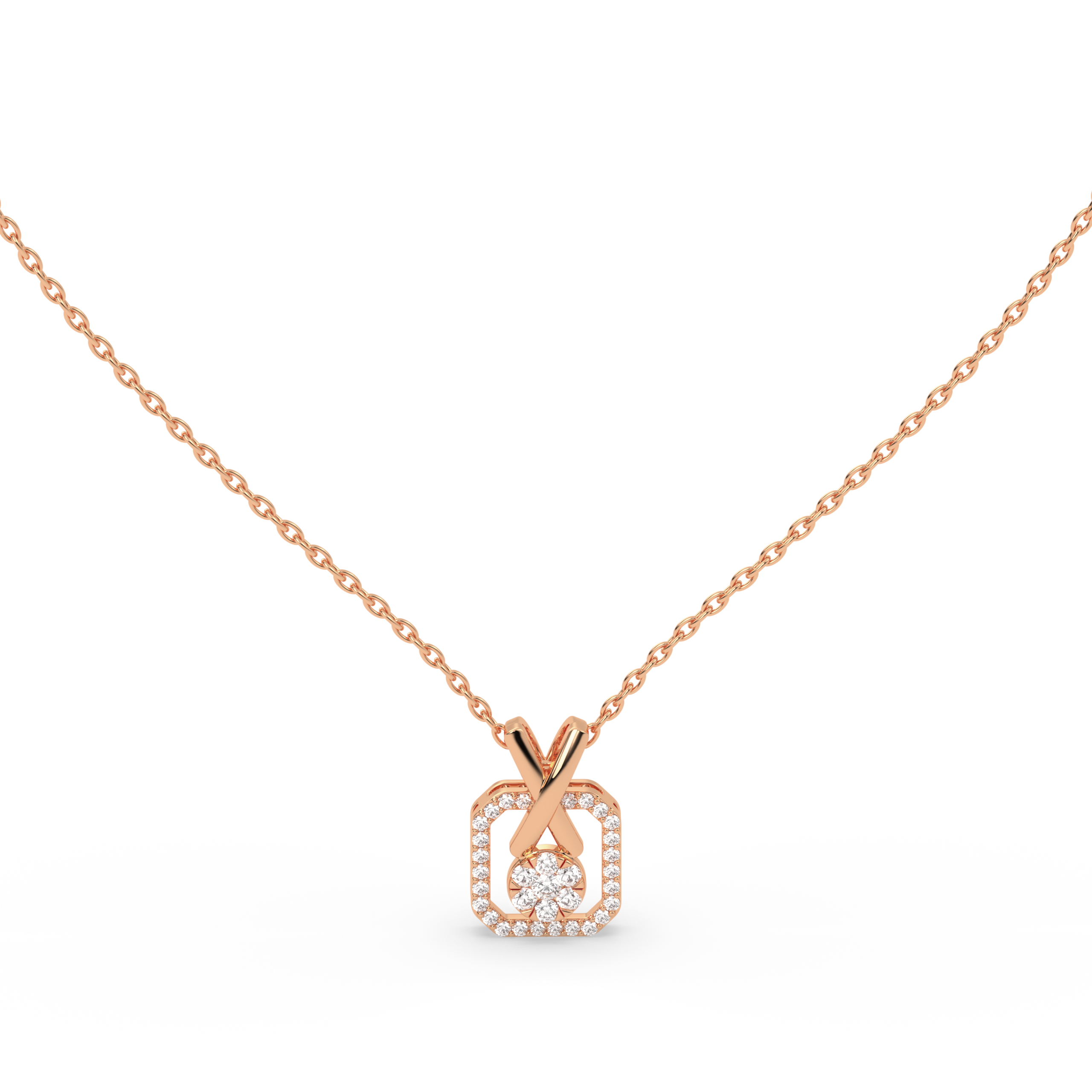 Signature X Diamond Pendant