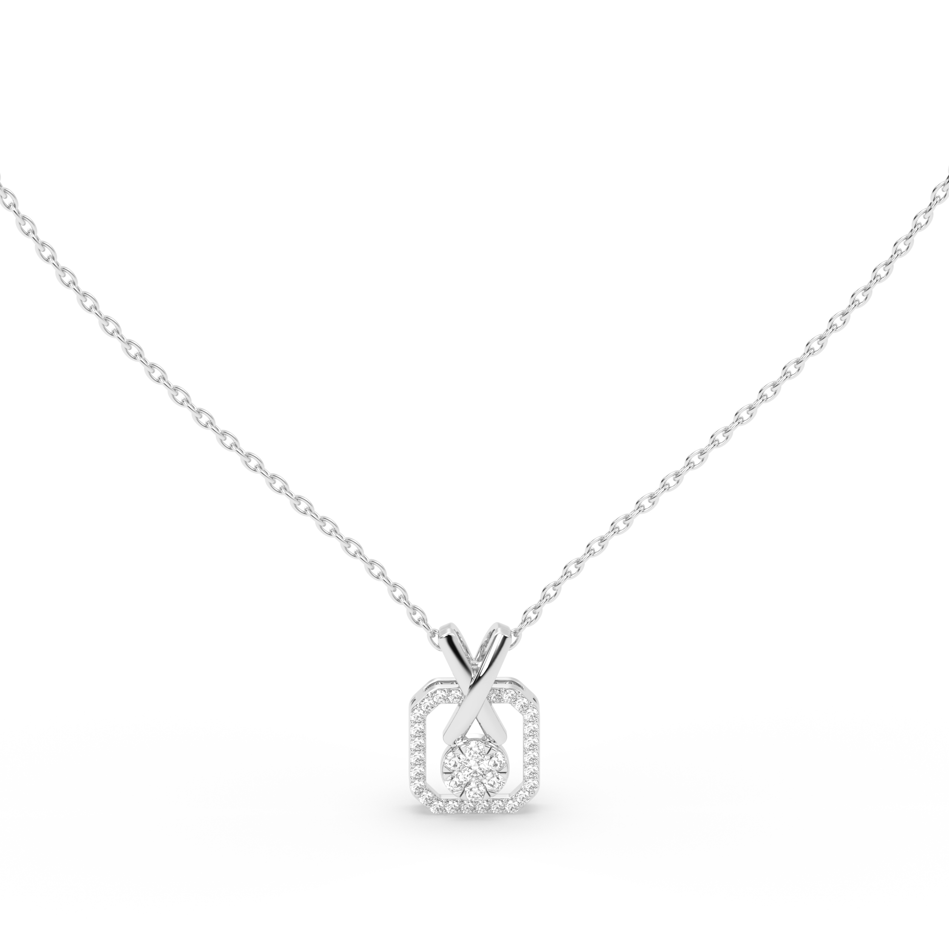 Signature X Diamond Pendant