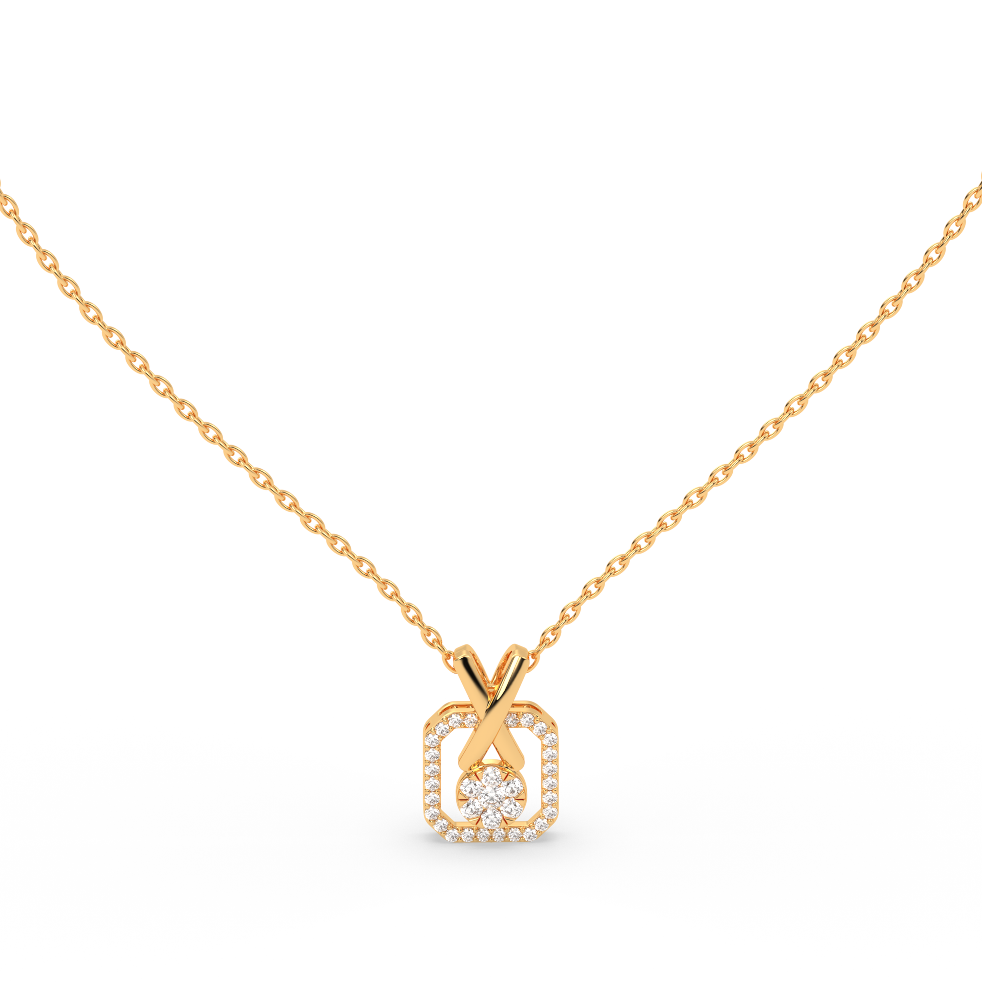 Signature X Diamond Pendant