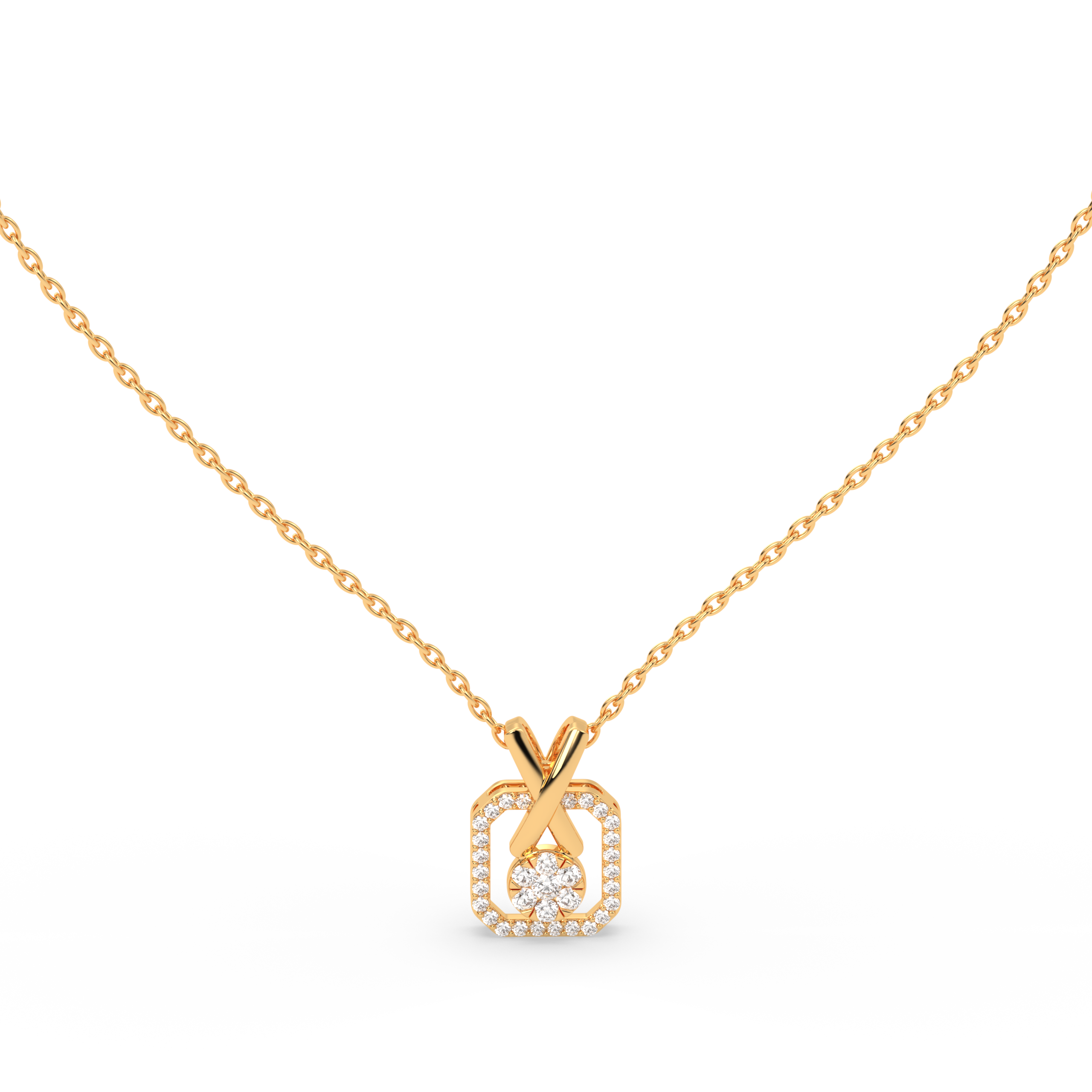 Signature X Diamond Pendant