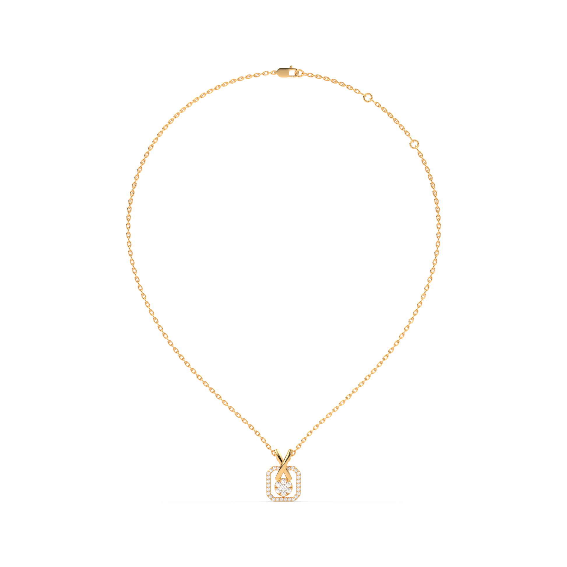 Signature X Diamond Pendant